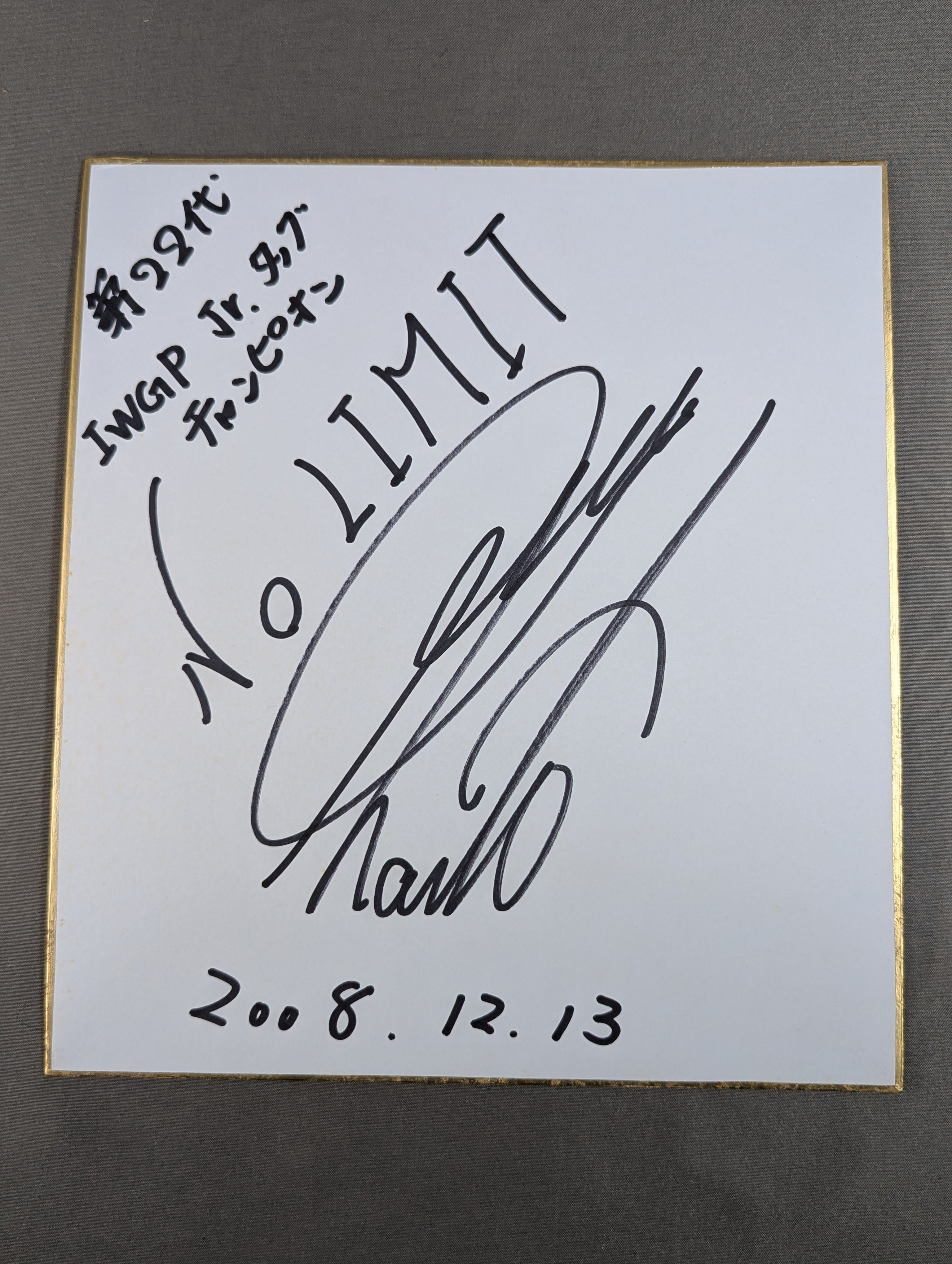 内藤哲也選手SANADA選手直筆サインパネル 内藤哲也選手SANADA選手直筆サインパネル 新日本プロレス フォト
