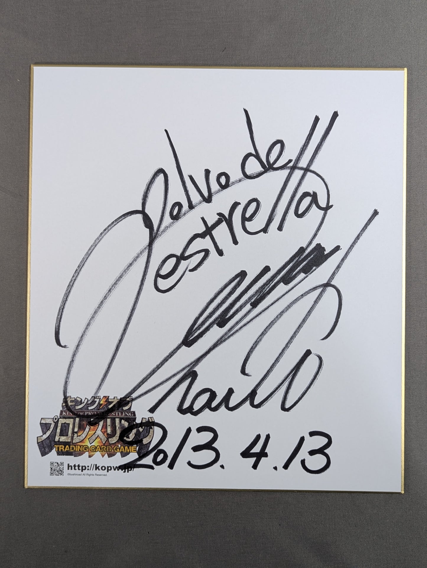 Tetsuya Naito (King of Pro-wrestling only) Shikishi ( Autograph board ) )