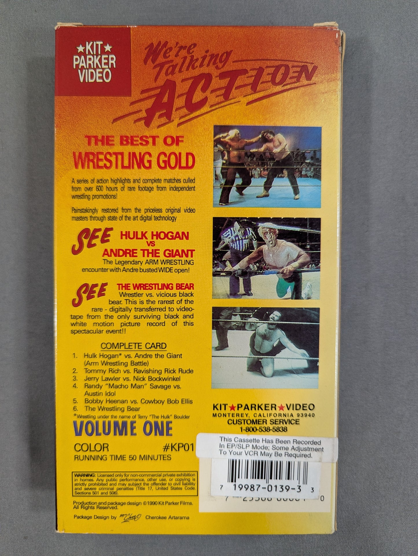 ★KIT PARKER VIDEO★ WRESTLING GOLD