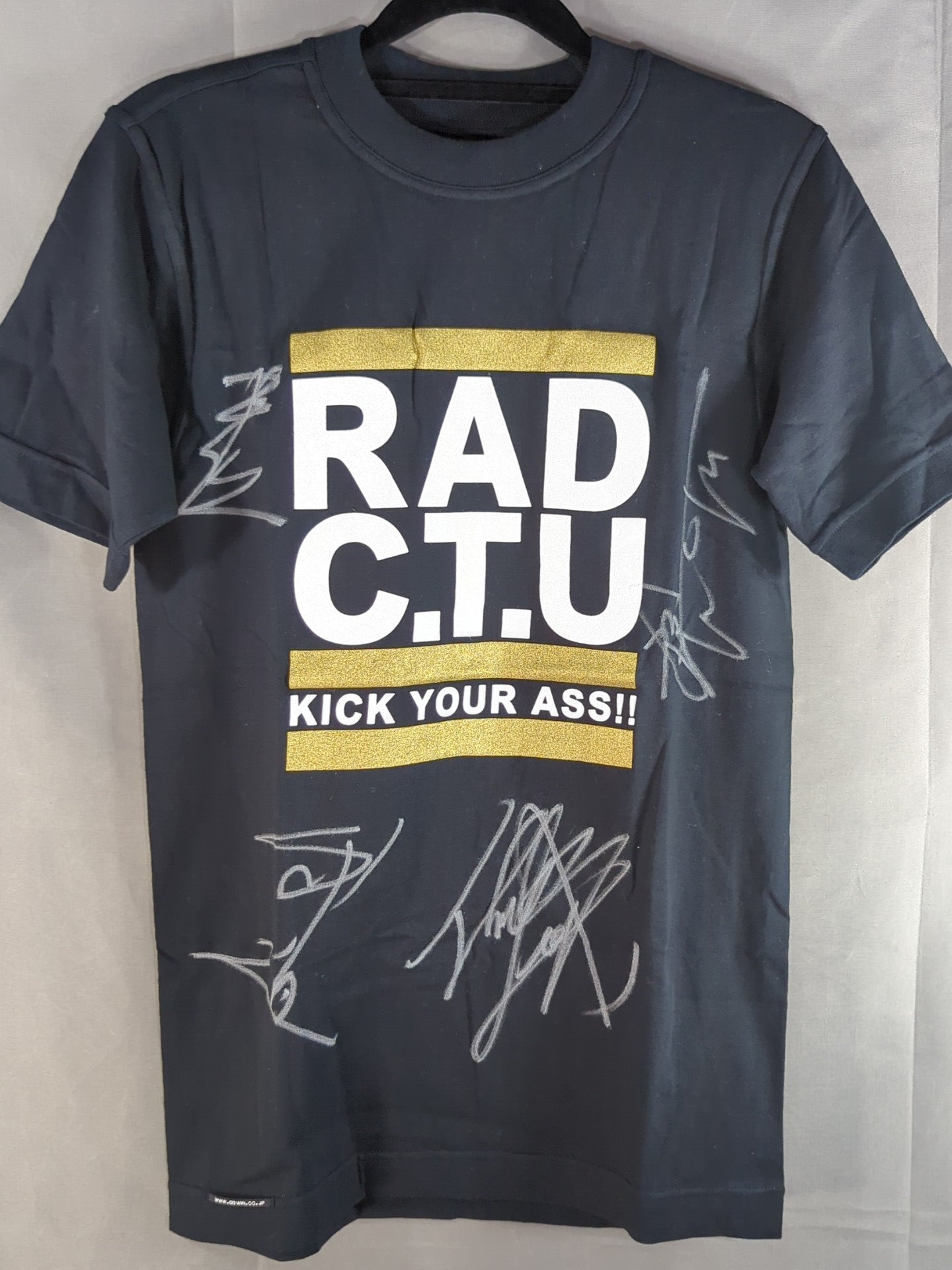 4選手直筆サイン入り】RAD C.T.U「KICK YOUR ASS!!」Tシャツ(EDWIN