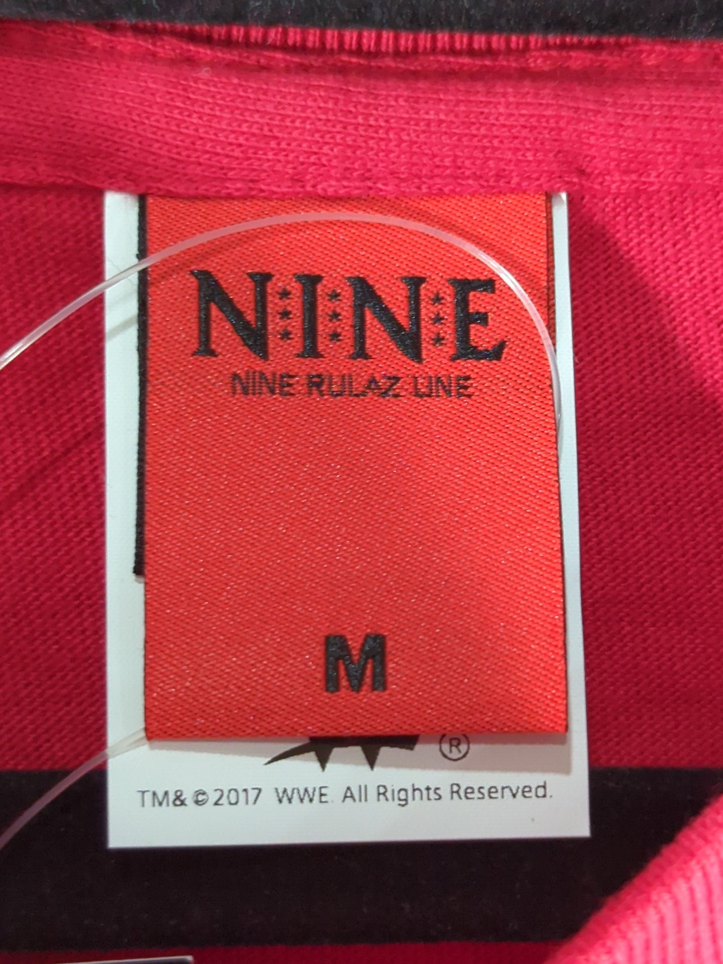 ★NINE RULAZ×WWE★ Shinsuke Nakamura Collaboration T-Shirt (WWE (2010s) / Red)