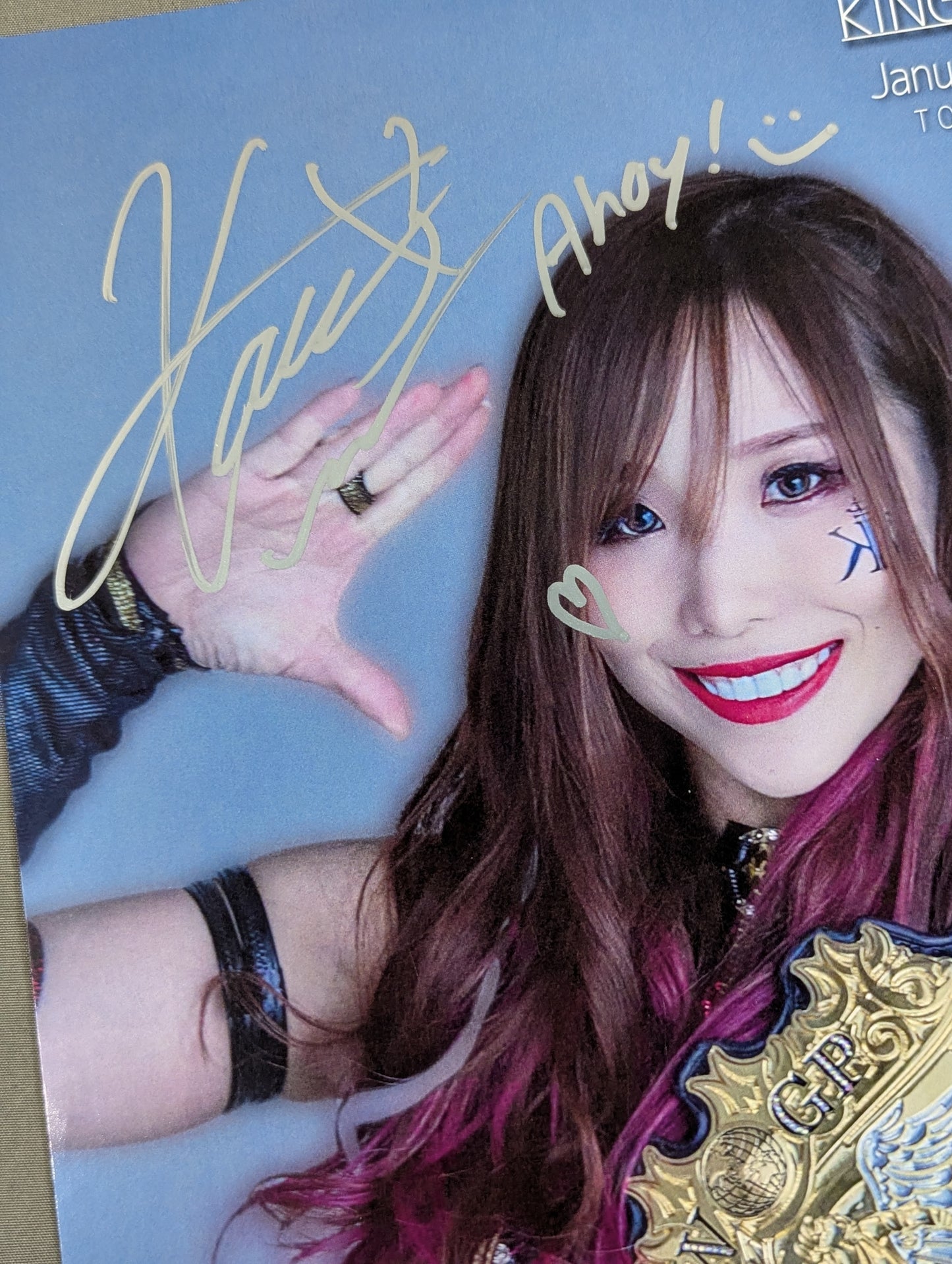 ★初代IWGP女子王座★ KAIRI 直筆サイン入りポートレート(A-1)