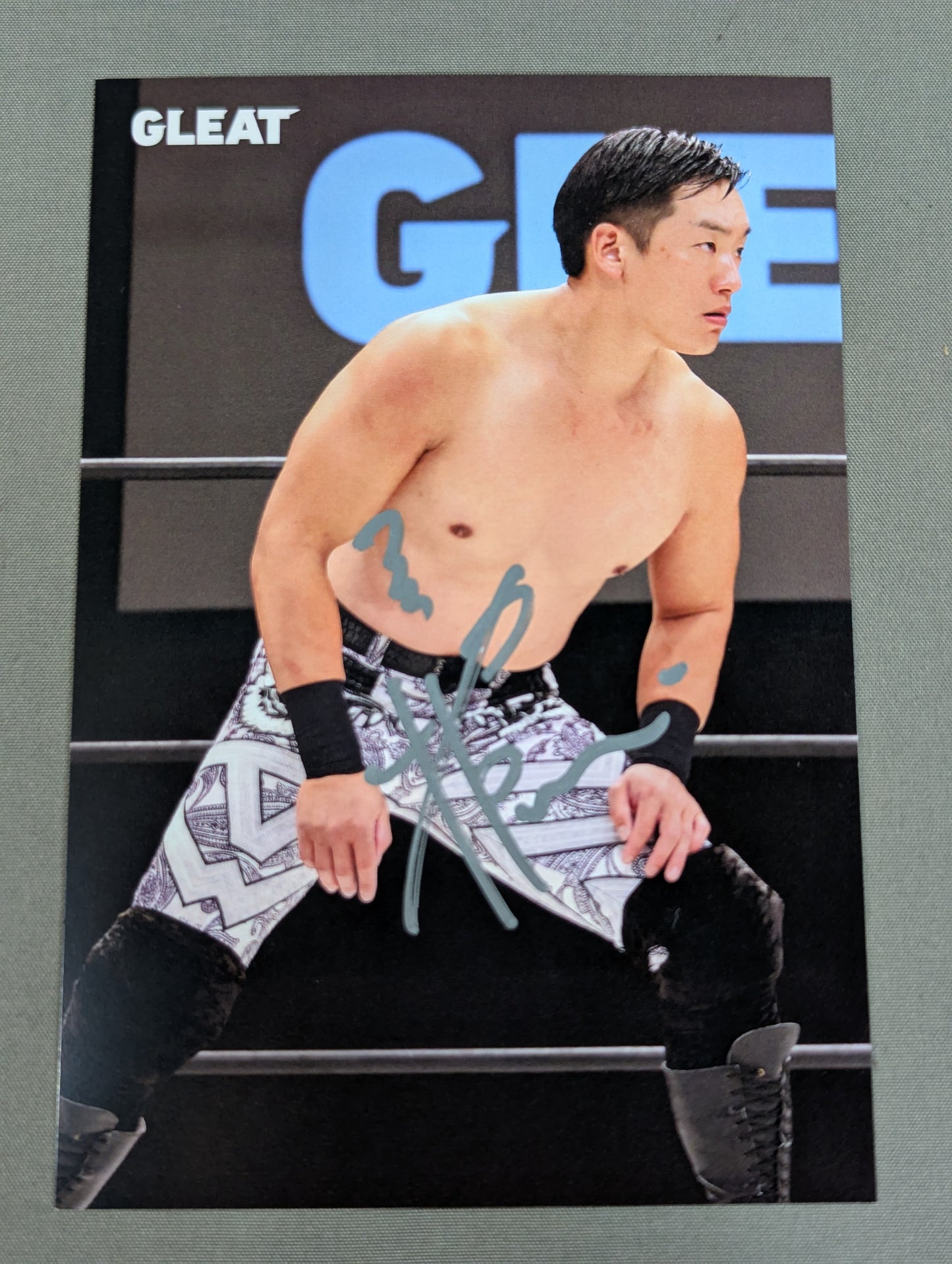 【hand signed autograph】 T-Hawk Postcard