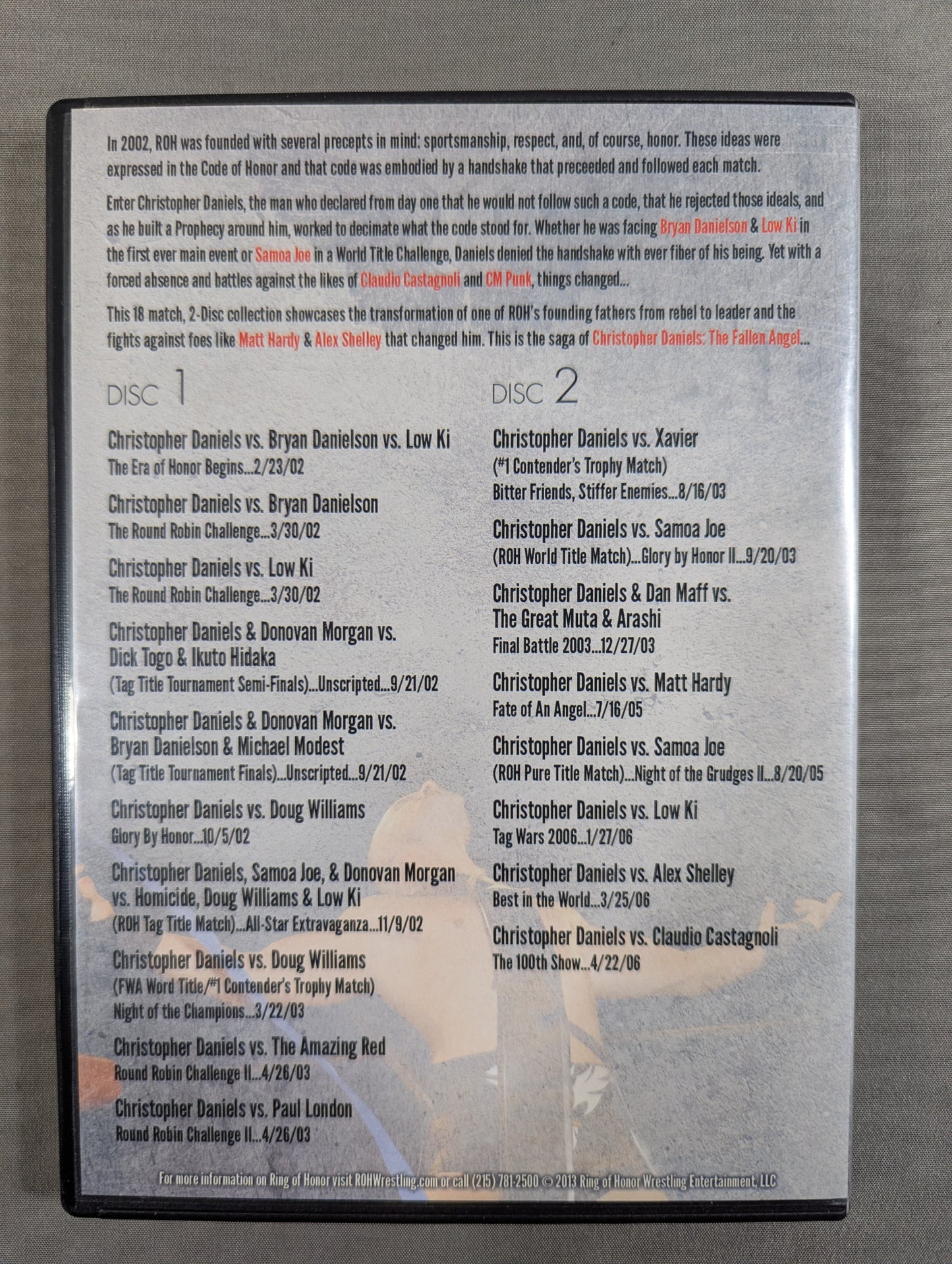 ROH CHRISTOPHER DANIELS ★THE FALLEN ANGEL★