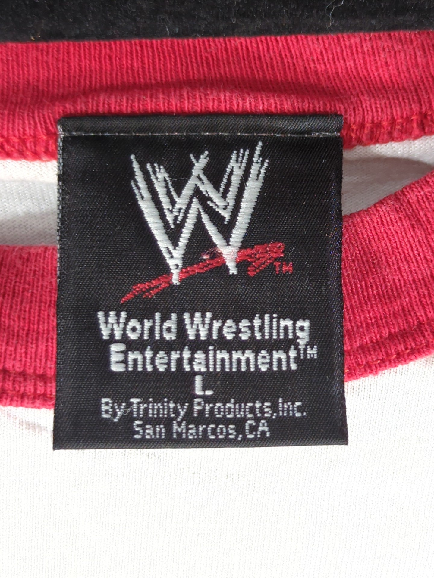 クリス・ジェリコ「BREAKING THE WALLS DOWN / WORLD TOUR 2004」ラグランTシャツ(WWE(2004) / ホワイト)