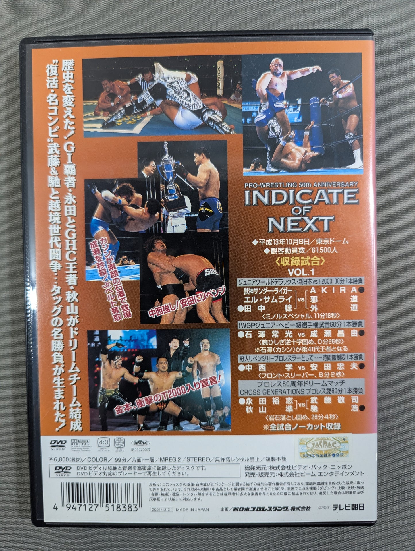 INDICATE of NEXT 2001 VOL.1