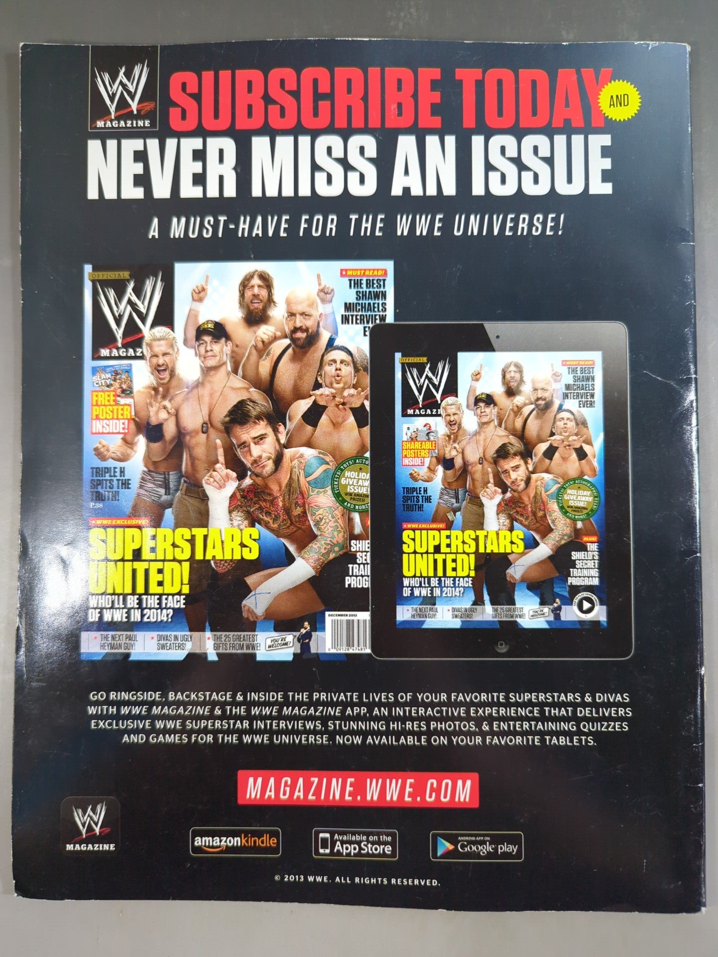 WWE MAGAZINE January 2014