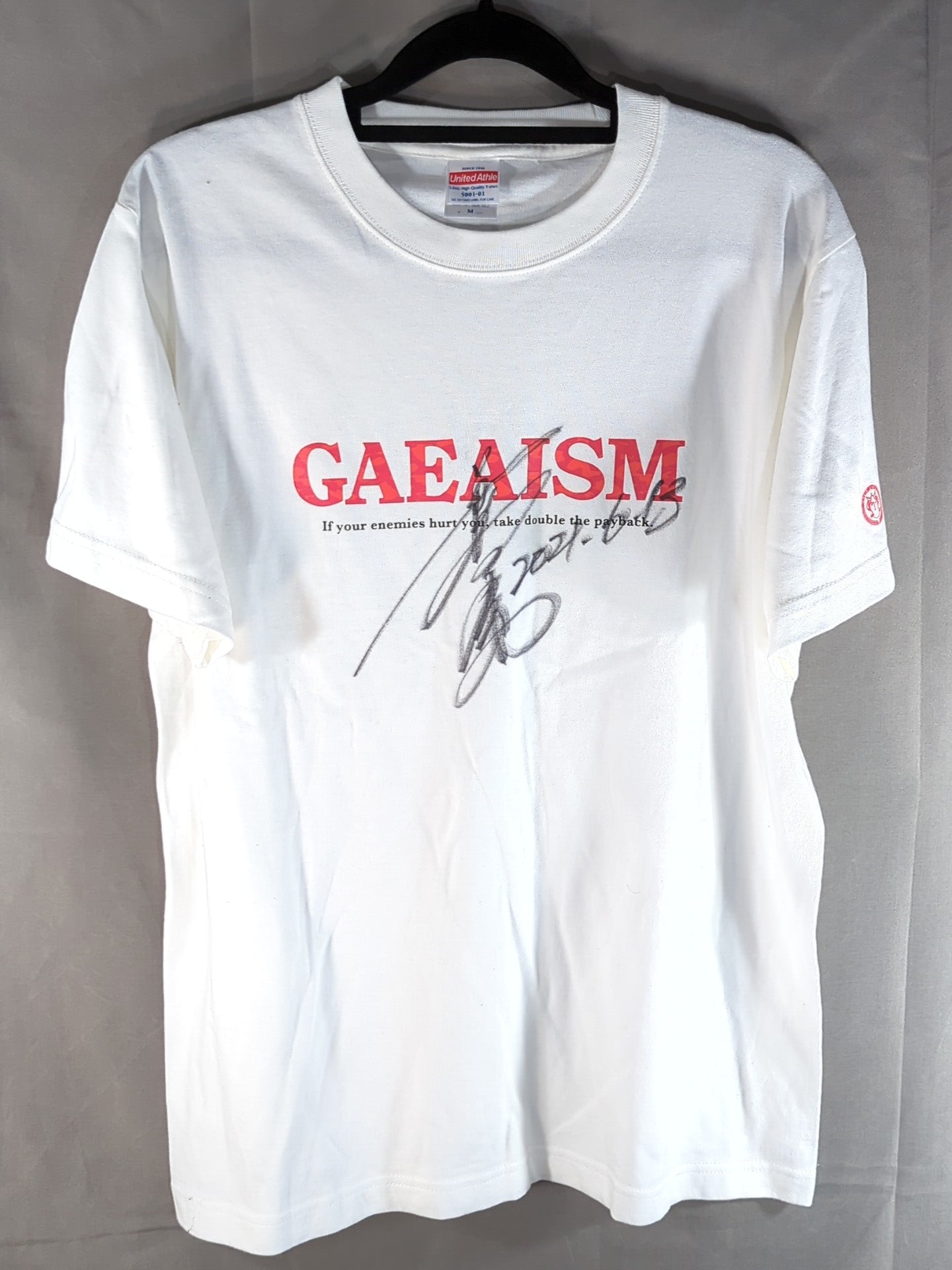 長与千種 直筆サイン入り】GAEAISM Tシャツ(ホワイト) – 闘道館
