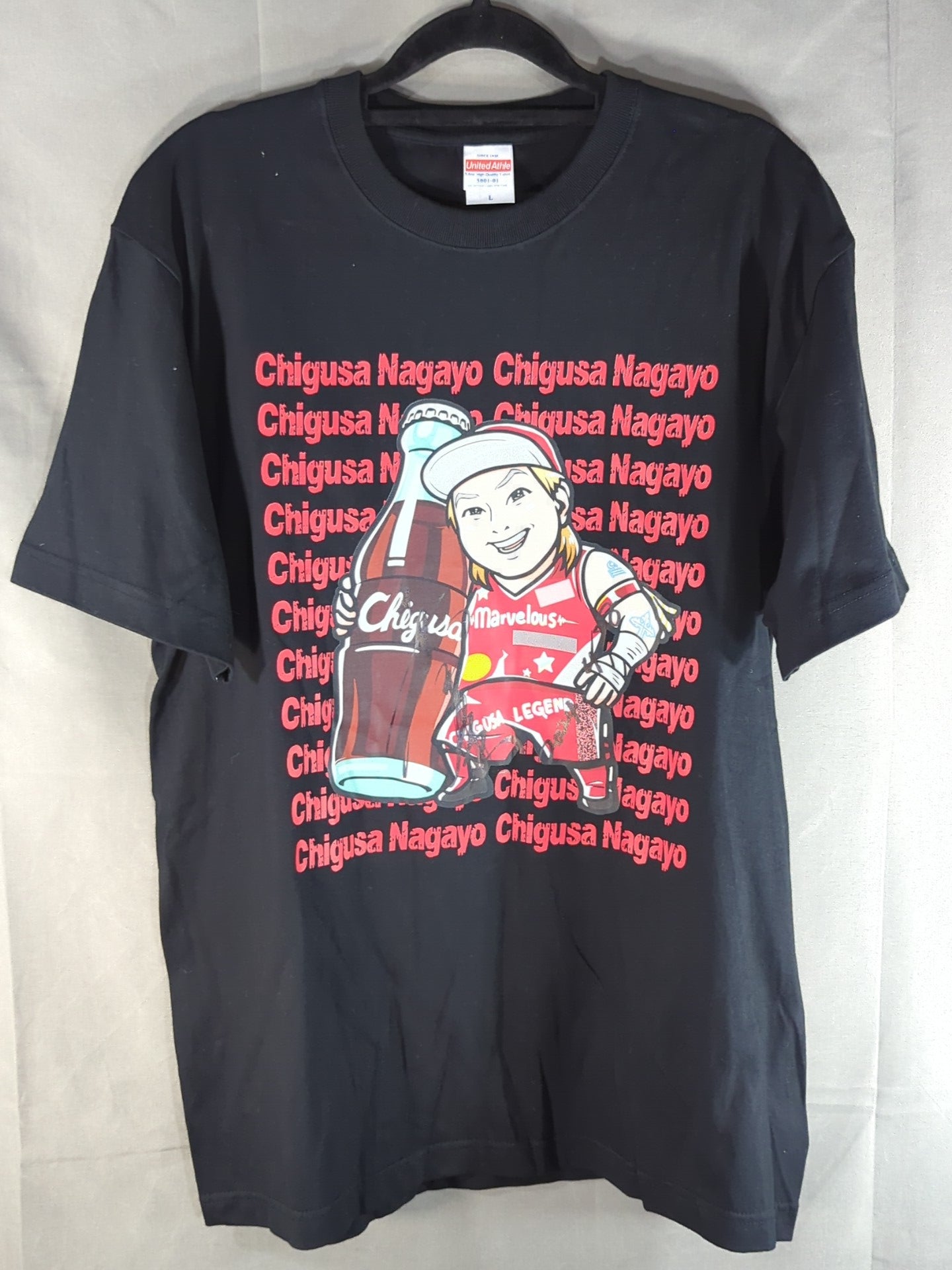 直筆サイン入り】長与千種「YES! CHIGUSA! YES!」イラストTシャツ