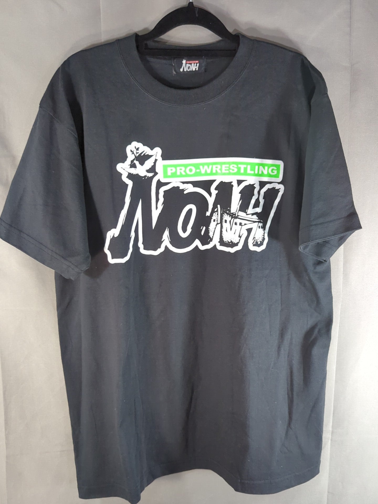 サイン入り Tシャツ 三沢光晴＆潮崎豪 直筆Wサイン入り】NOAH ロゴ Tシャツ(ブラック) – 闘道館