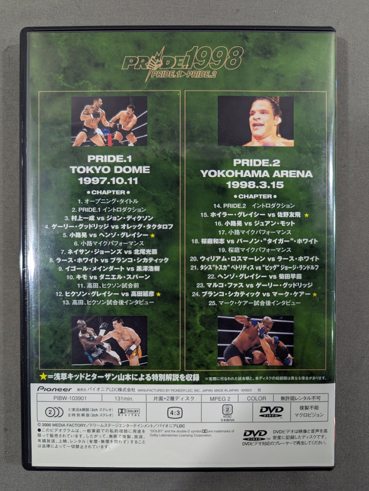 Pride 1998 ★PRIDE.1→PRIDE.2★