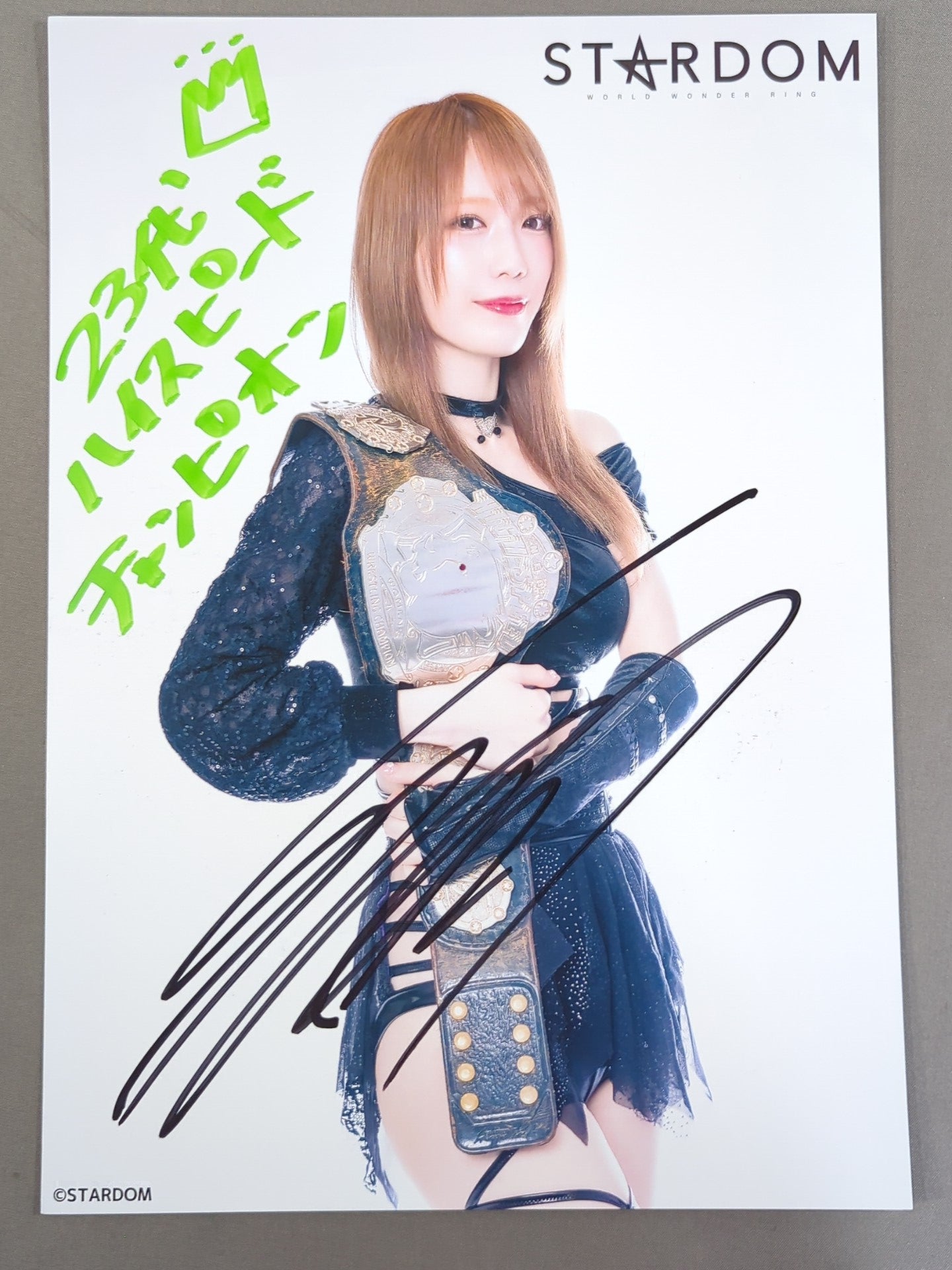 鹿島沙希 直筆サイン入り スターダムポートレート(M-1) – 闘道館