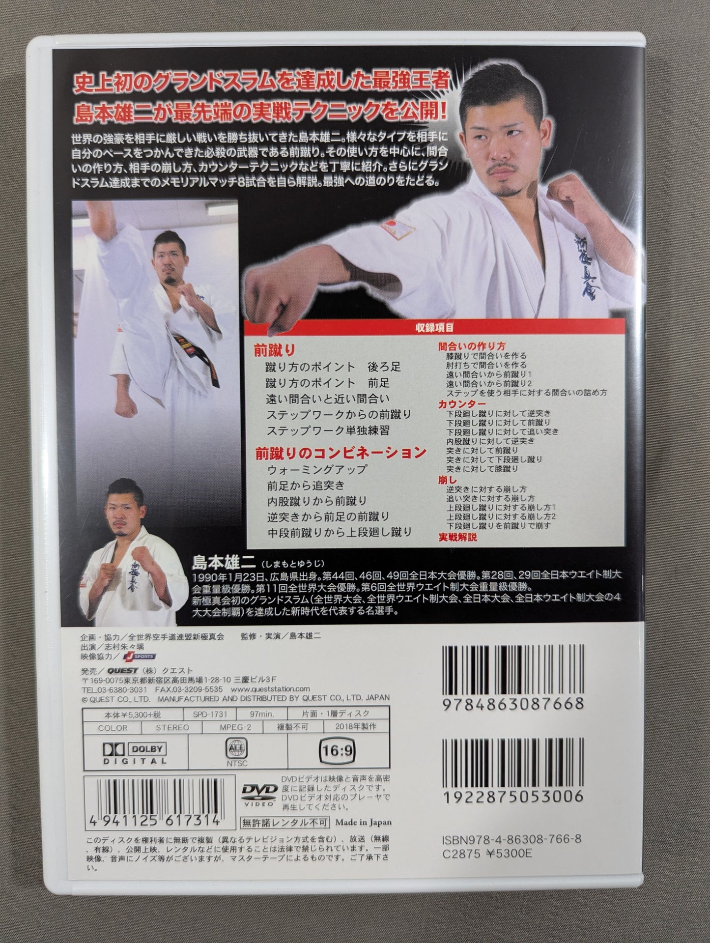 ★新極真会★ 島本雄二 最強王者テクニック 前蹴りを極める