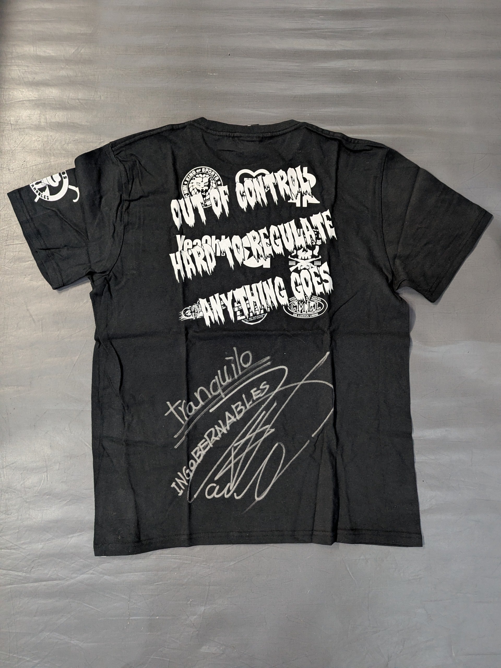 直筆サイン入り】内藤哲也×ロス・インゴベルナブレス Tシャツ – 闘道館
