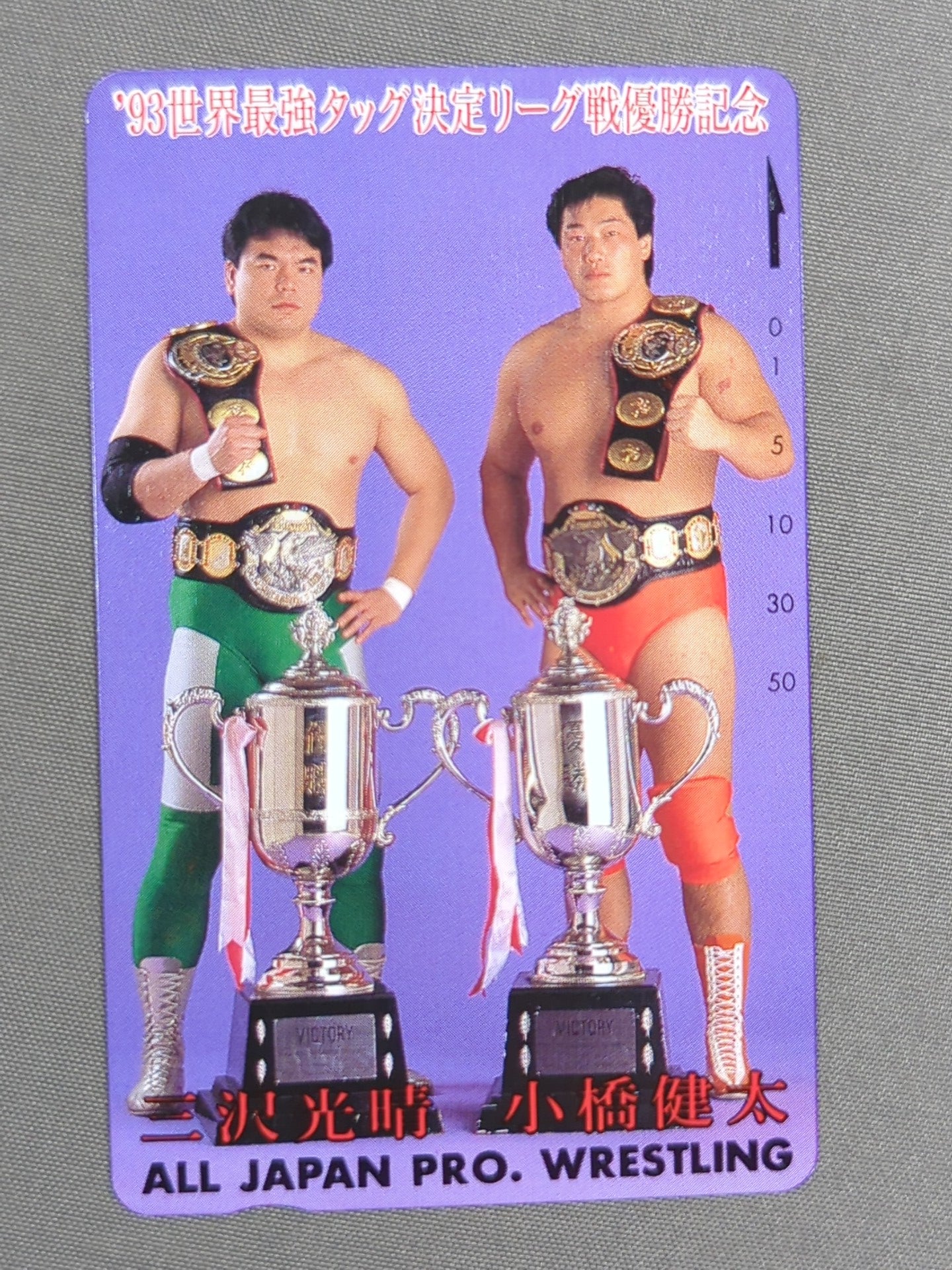 小橋建太＆三沢光晴 '93世界最強タッグ決定リーグ戦 優勝記念 – 闘道館