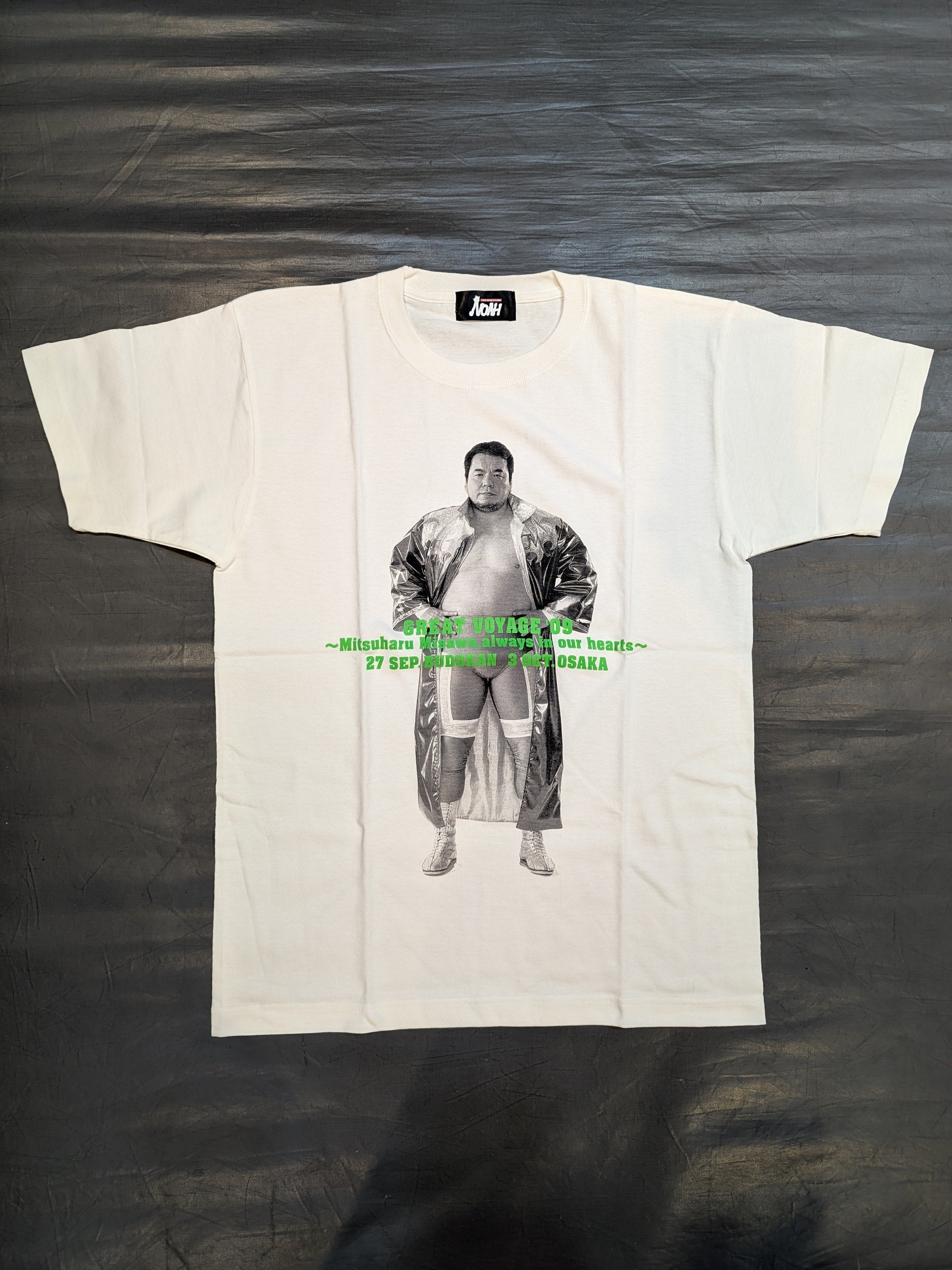 三沢光晴サイン色紙、Tシャツ 三沢光晴「GREAT VOYAGE'09」フォトTシャツ – 闘道館