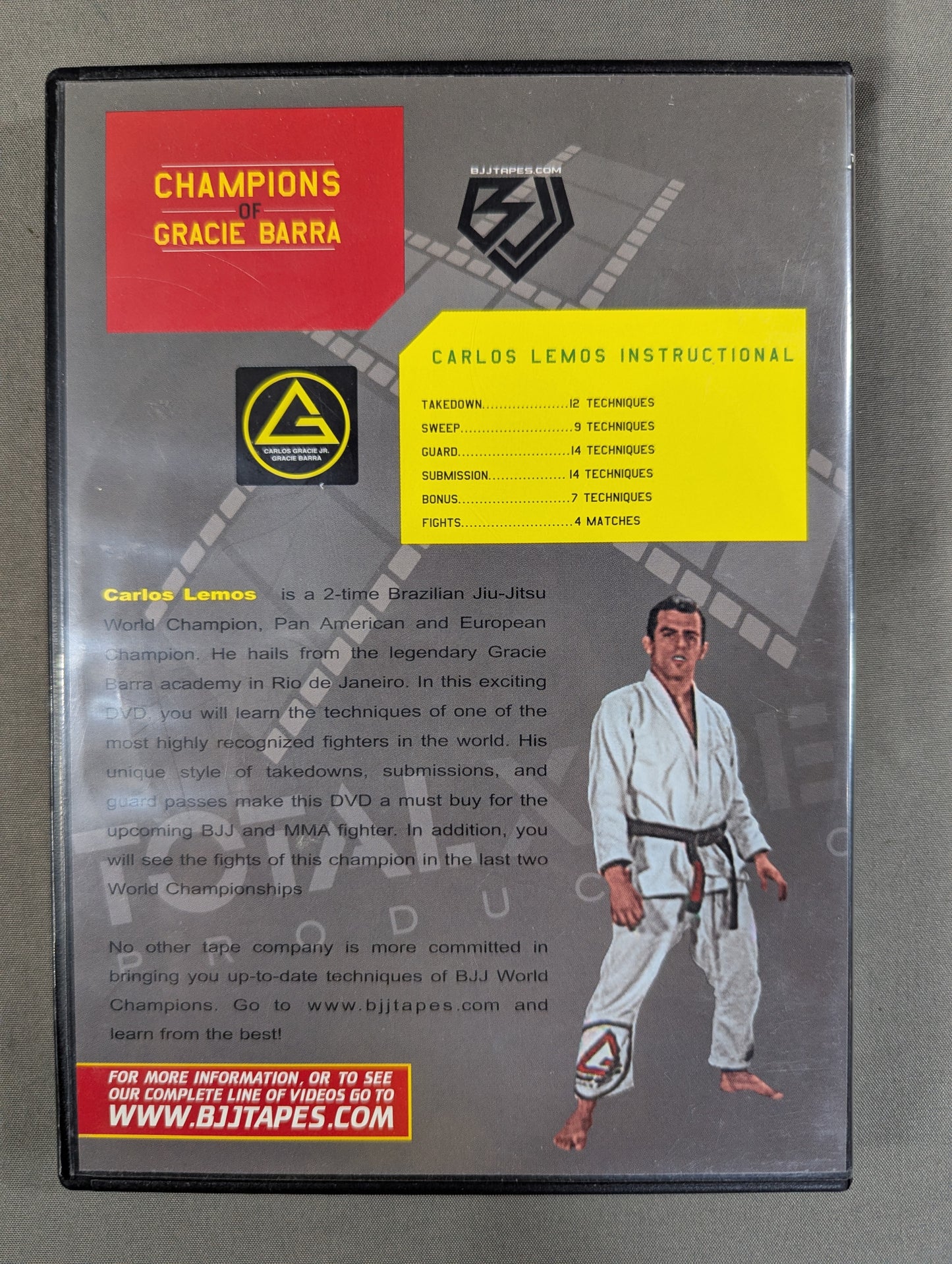 CHAMPIONS OF GRACIE BARRA ★CARLOS LEMOS INSTRUCTIONAL SERIES★