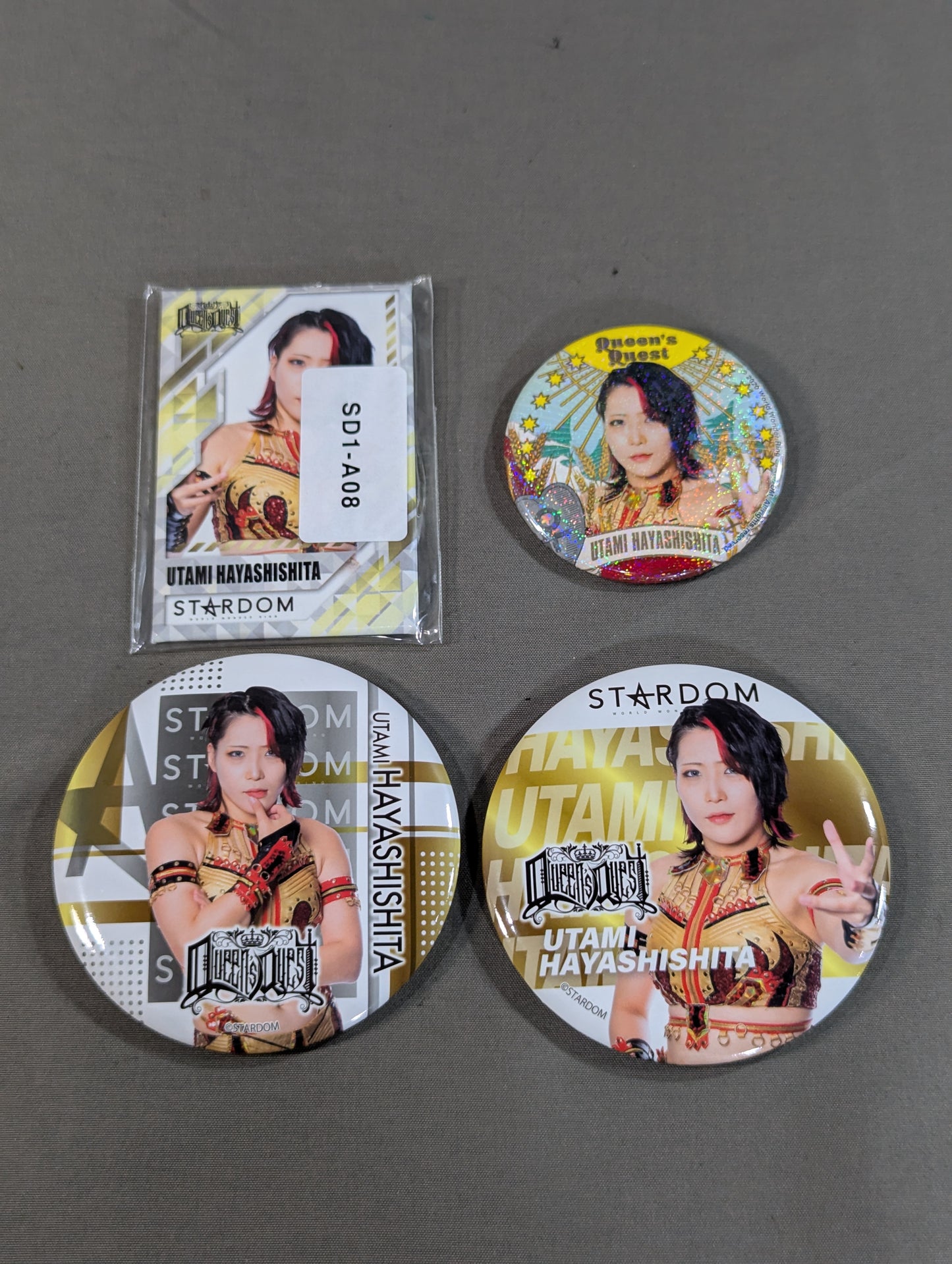 ★ Cool Royal Beautiful ★ Utami Hayashishita PinBack button Set(1)
