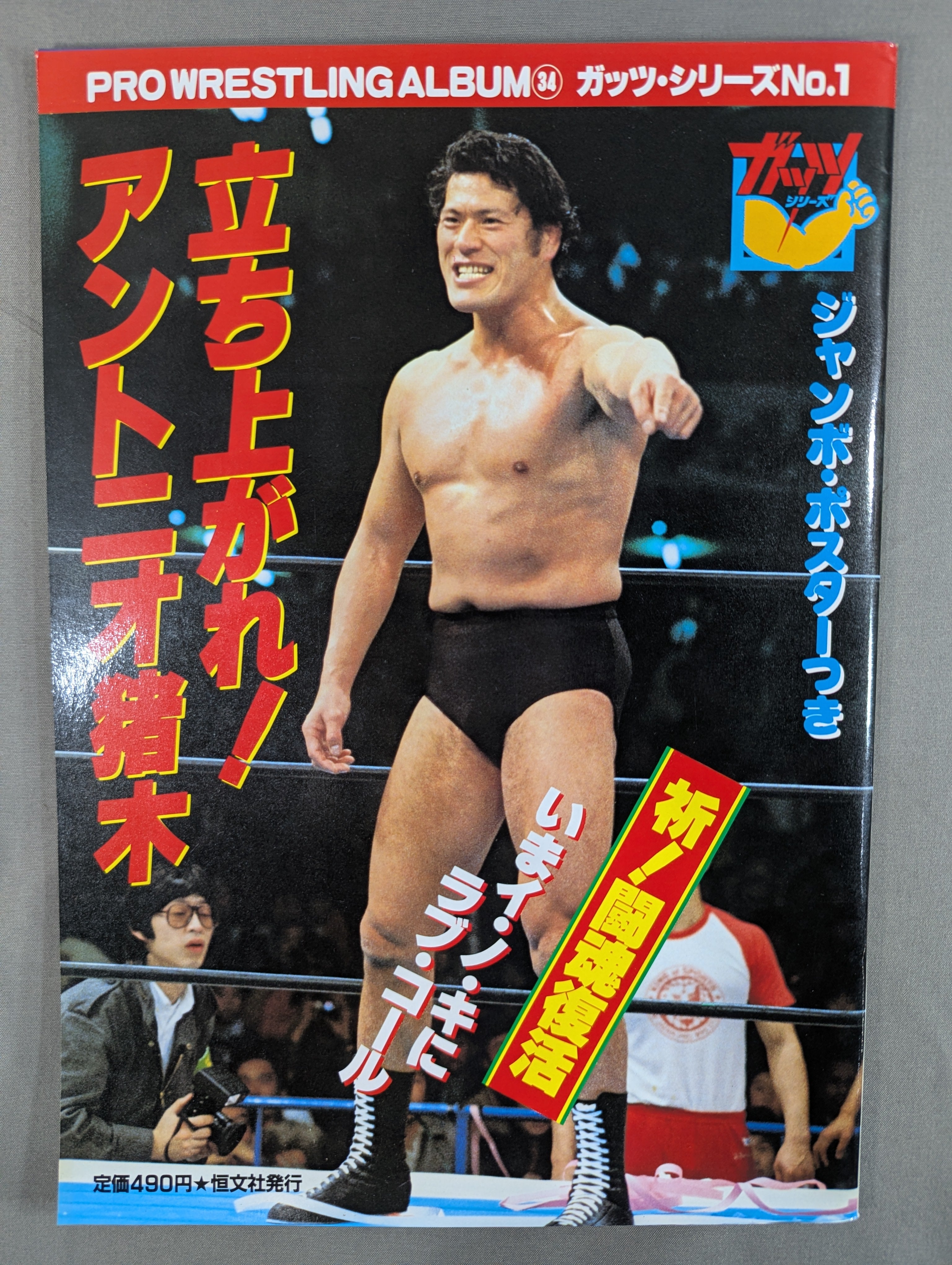 【超貴重！猪木生写真付き】 プロレスアルバム　アントニオ猪木 プロレスアルバム34 立ち上がれ!アントニオ猪木 – 闘道館