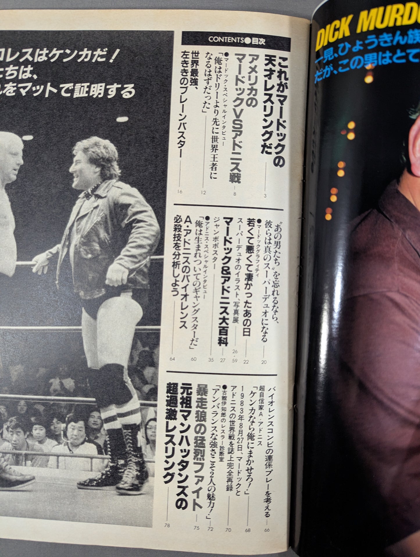 Pro Wrestling Album 44 Dick Murdoch & Adrian Adonis
