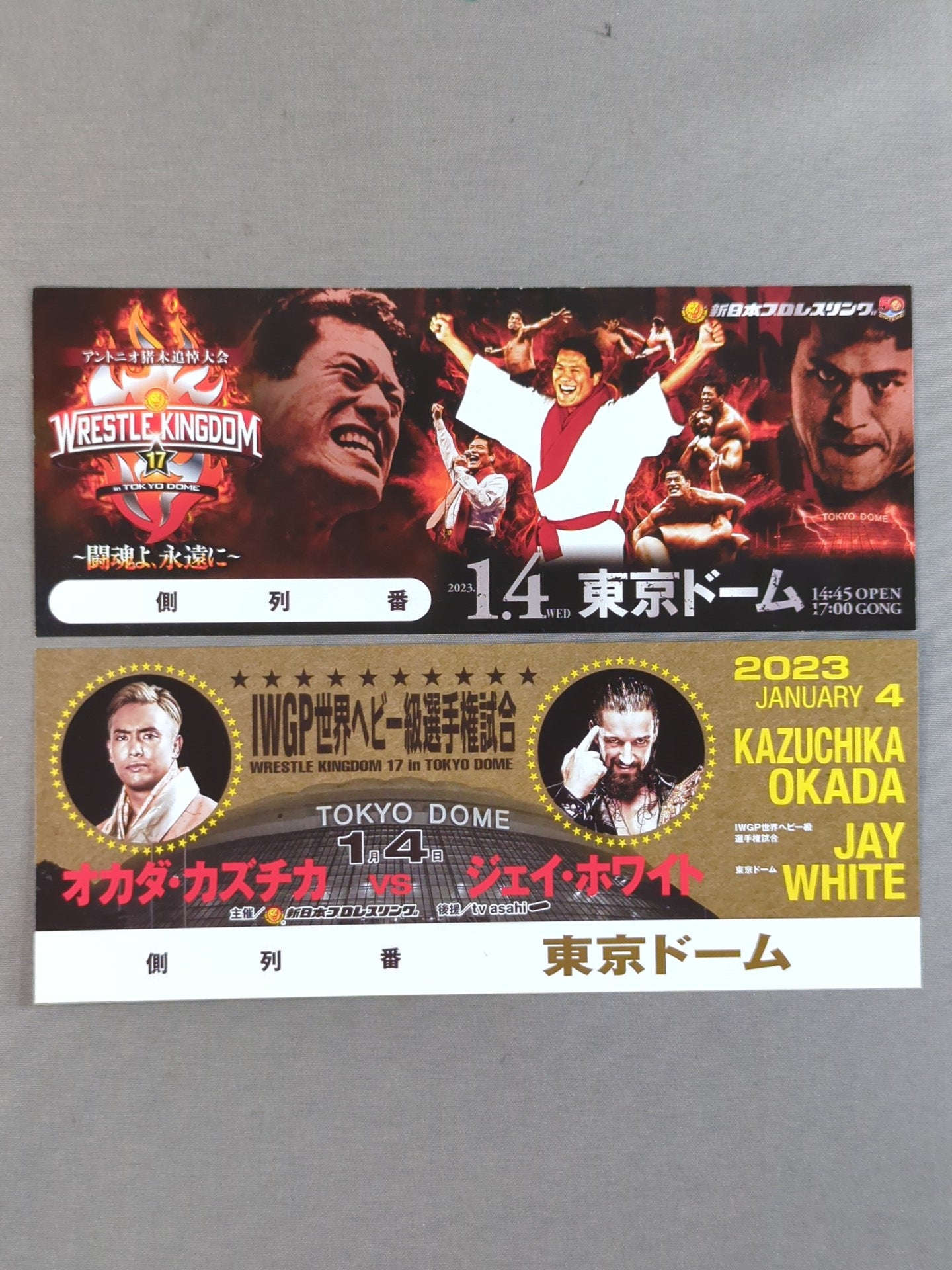 ☆非売品☆ 新日本プロレス 1.4 アントニオ猪木追悼大会 記念チケット