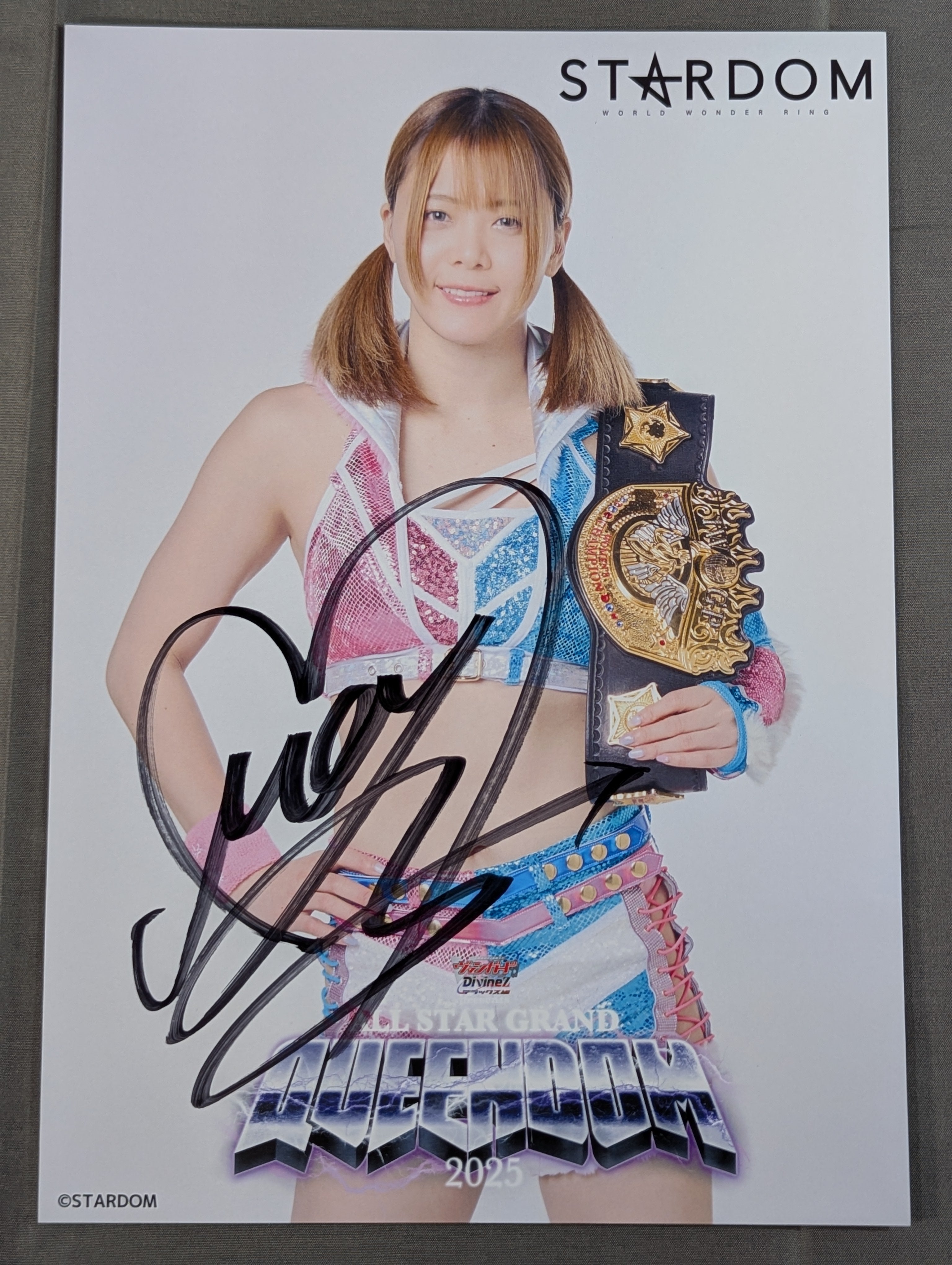☆IWGP☆ 岩谷麻優 直筆サイン入り スターダムポートレート(A-5) – 闘道館