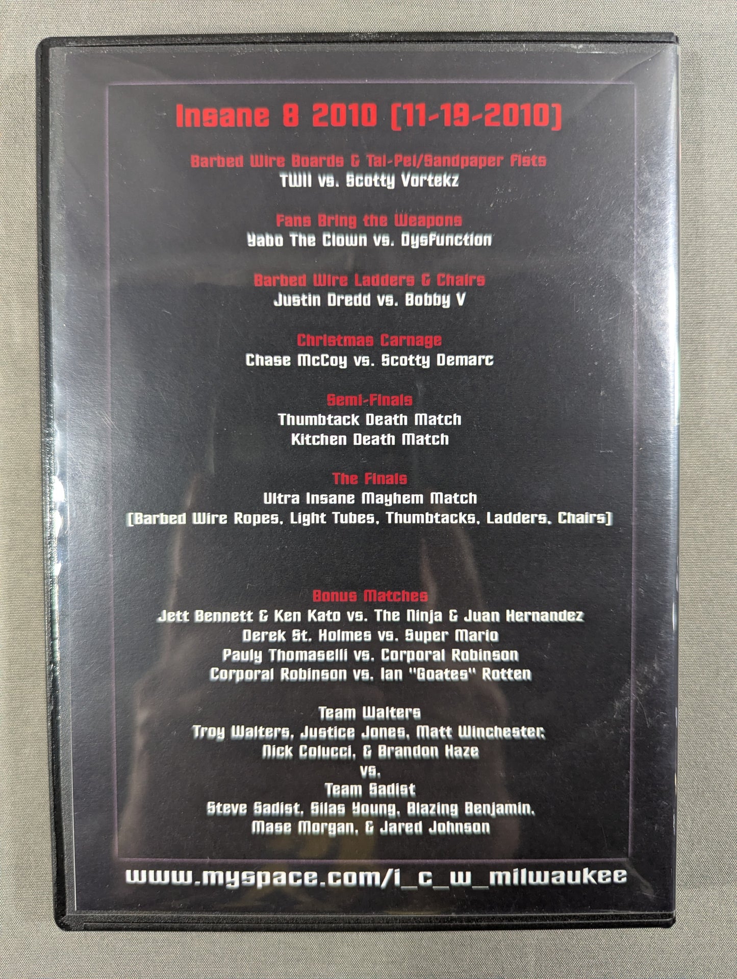 ICW INSANE 8 2010