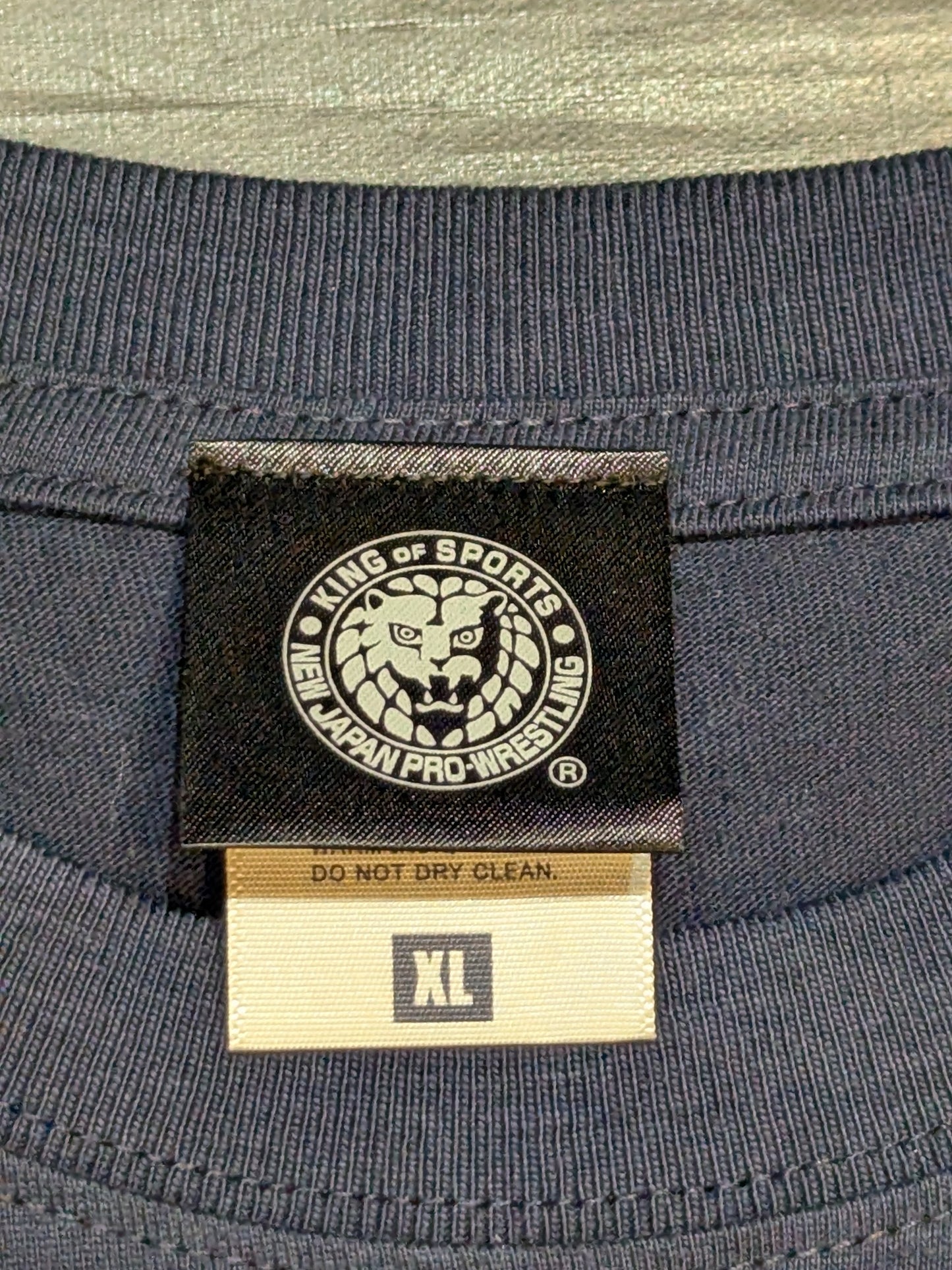 【海野翔太 直筆サイン入り】NJPW「ワードロゴ」Tシャツ(ネイビー)