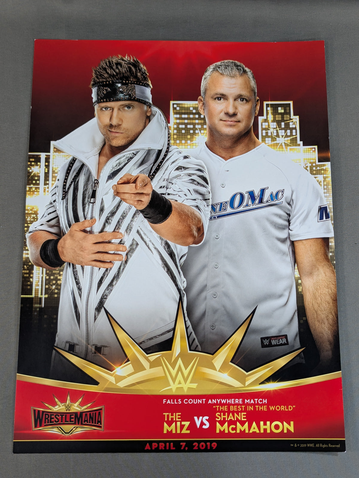 ザ・ミズvsシェイン・マクマホン WRESTLEMANIA35 マッチカード
