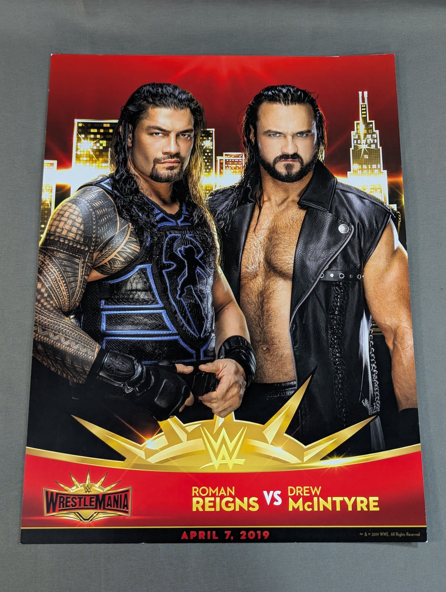 ロマン・レインズvsドリュー・マッキンタイア WRESTLEMANIA35 マッチカード