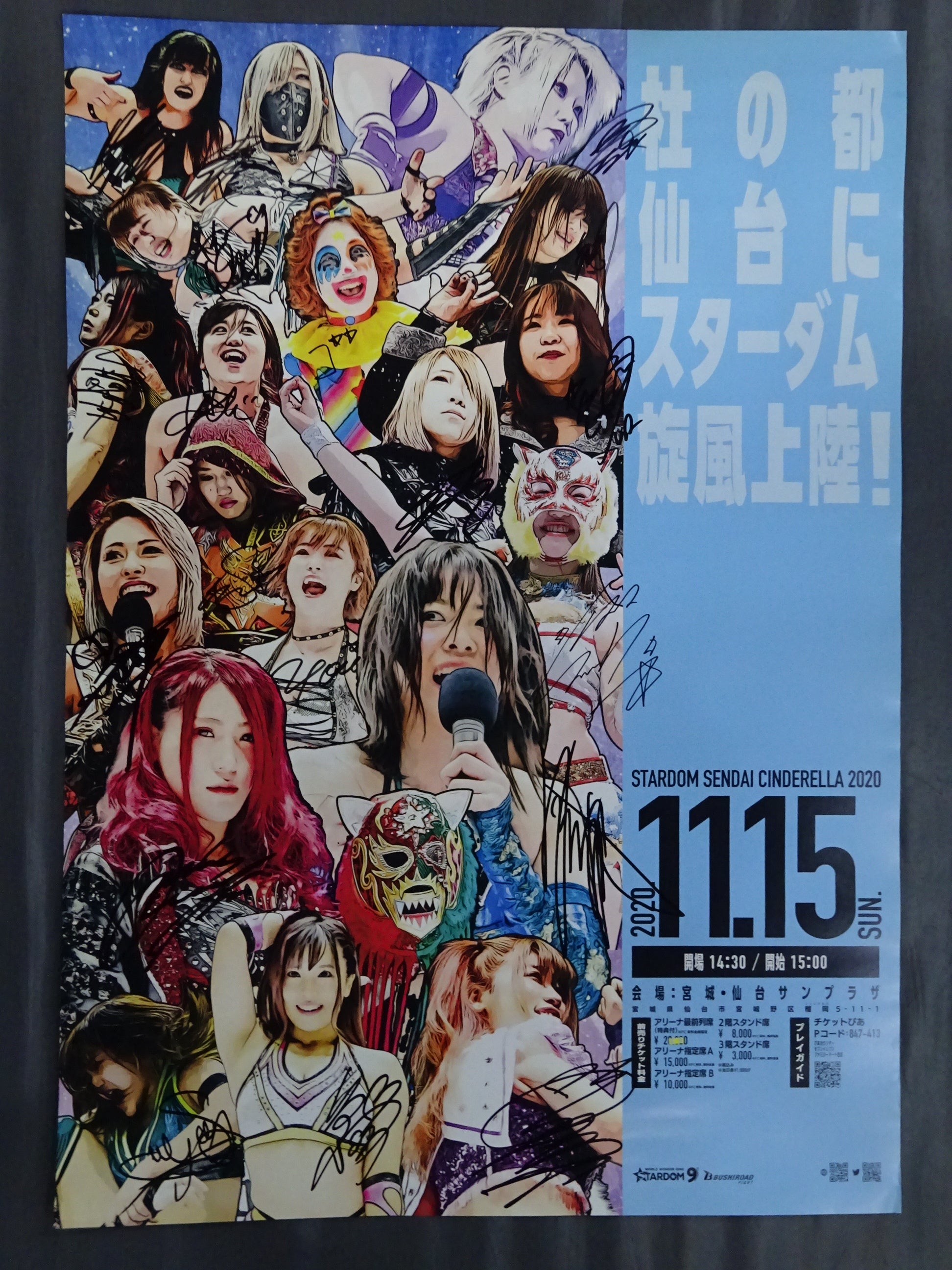 ☆全選手 直筆サイン入り☆ STARDOM SENDAI CINDERELLA 2020 – 闘道館