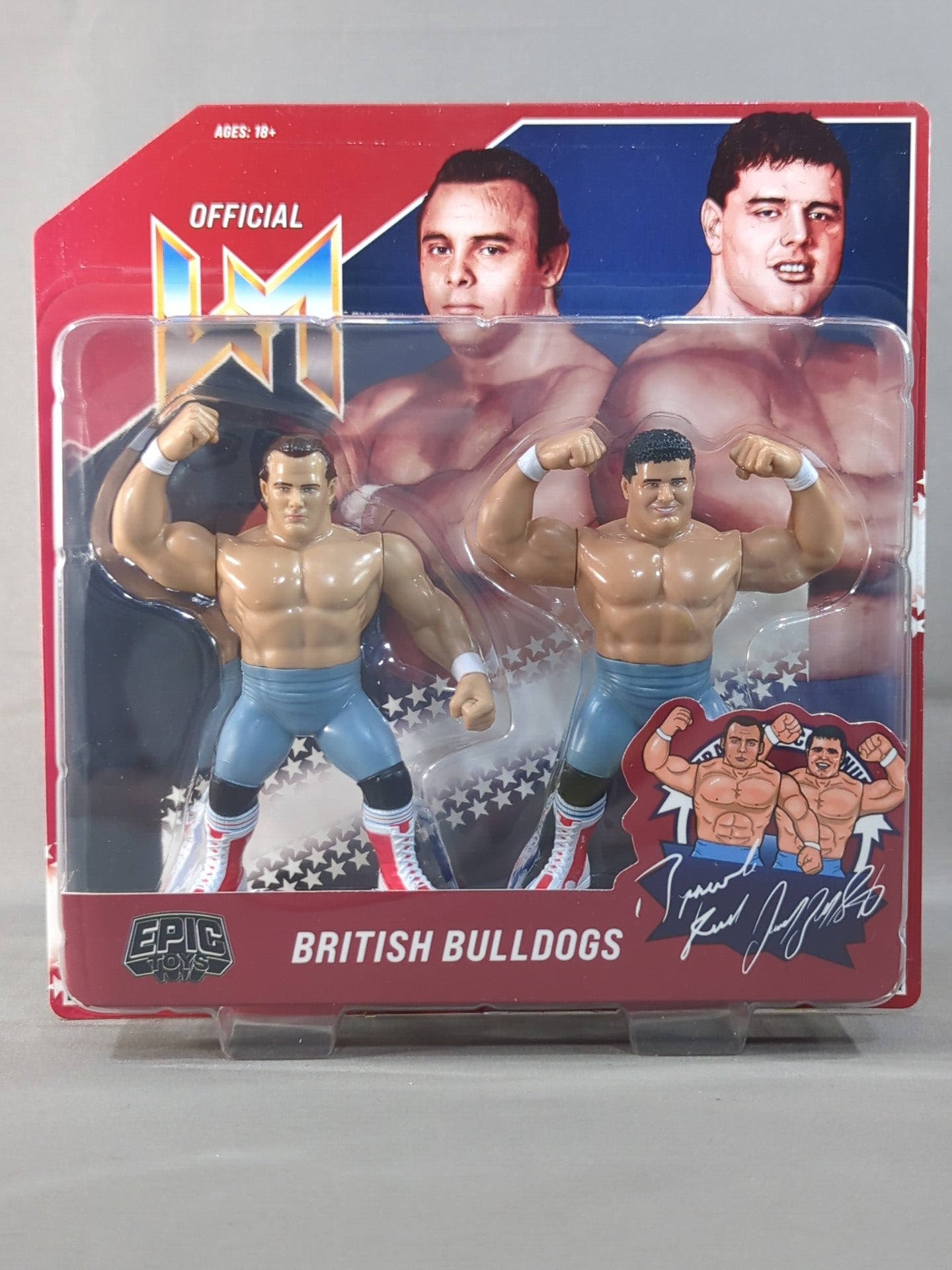 WWE WWF ザ・ブリティッシュ・ブルドッグス プロレス フィギュア ブリティッシュ・ブルドッグス (Wrestling Megastars) – 闘道館