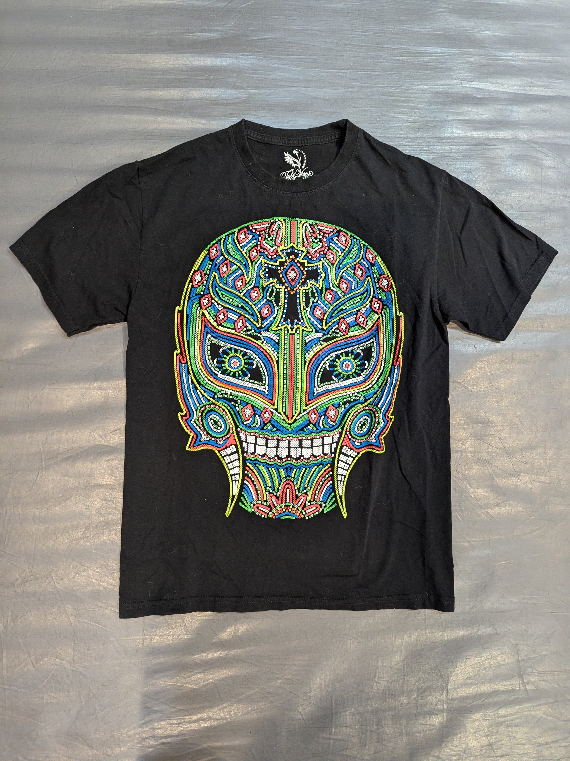 レイ・ミステリオ マスクイラストTシャツ(ブラック) – 闘道館