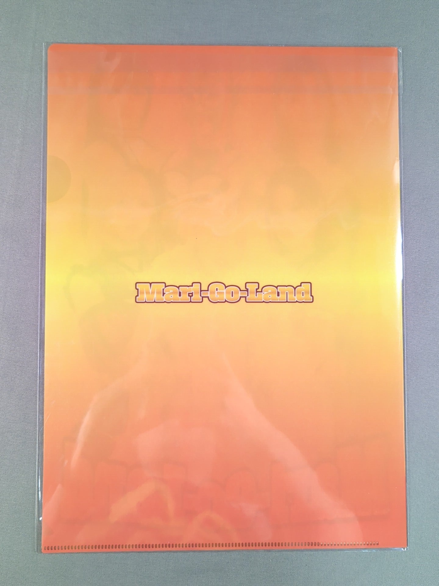 Marigold "Mari-Go-Land" plastic file folder