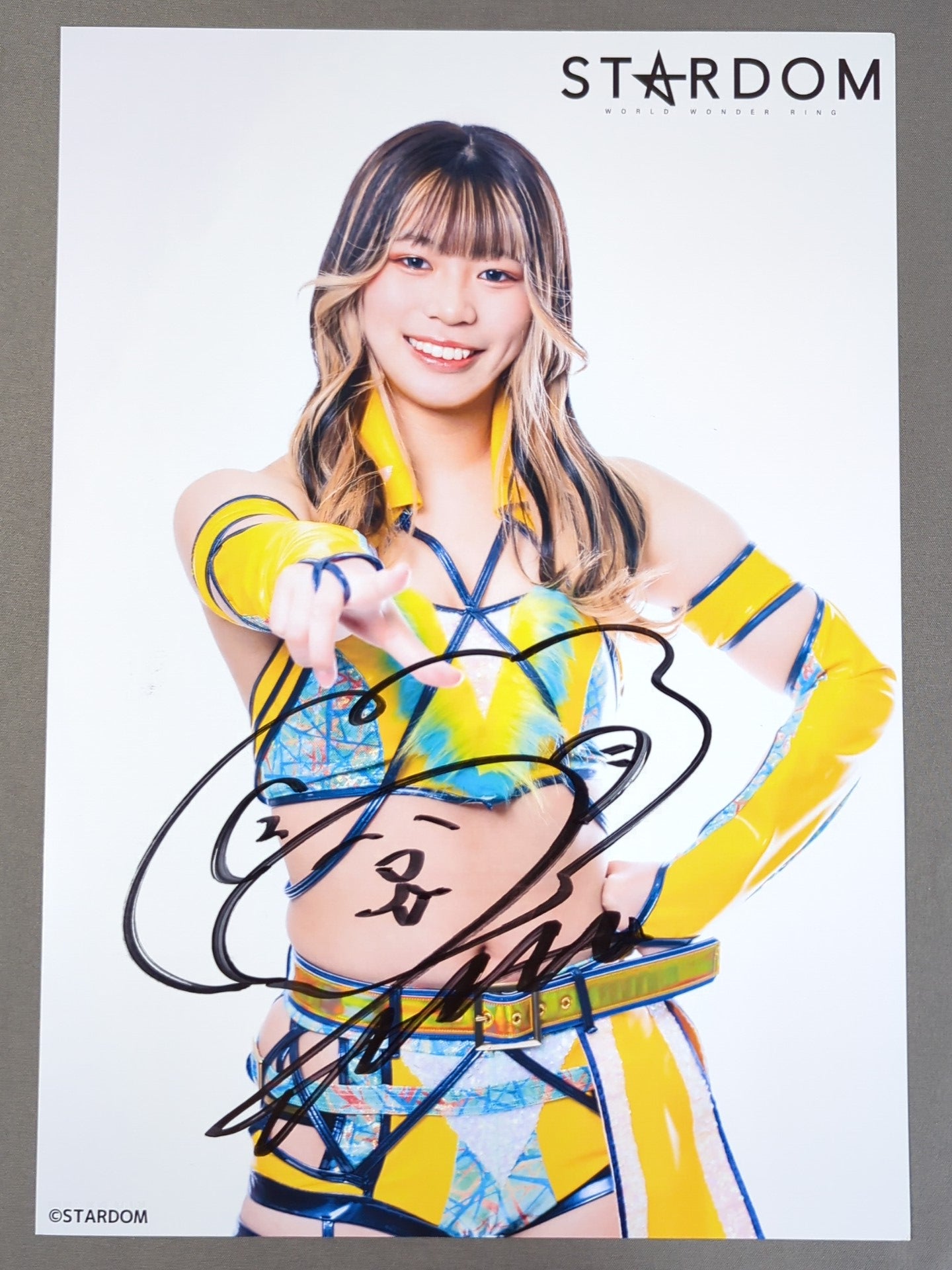 羽南 直筆サイン入り スターダムポートレート(G-1) – 闘道館