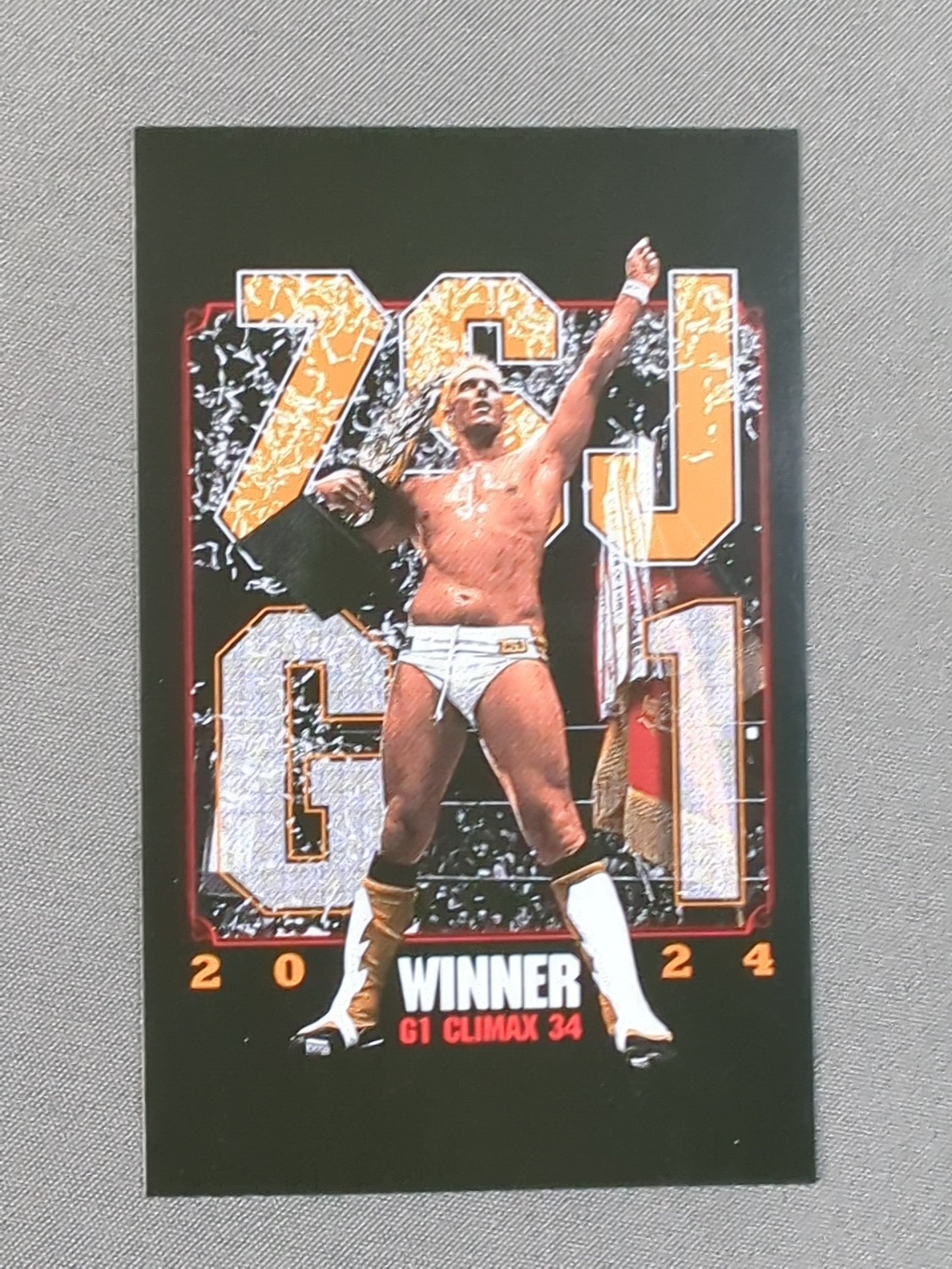 BATTLE CLIMAXX!   リバースDDT ☆ Zack Saber Jr . G1 CLIMAX 34 Victory Sticker ☆ – 闘道館