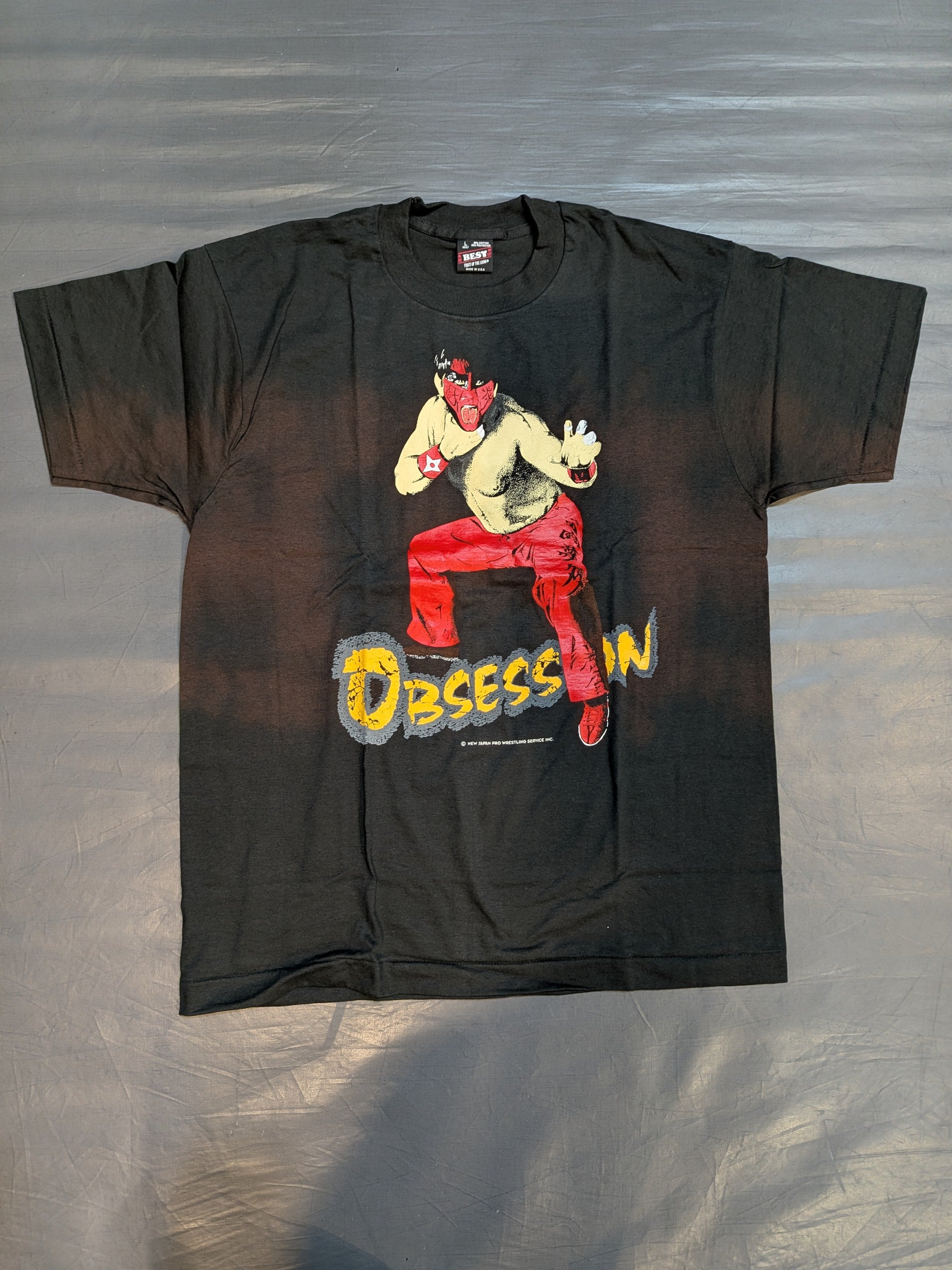 グレートムタ Tシャツ obsession 毒霧 グレート・ムタ「OBSSESION」Tシャツ – 闘道館