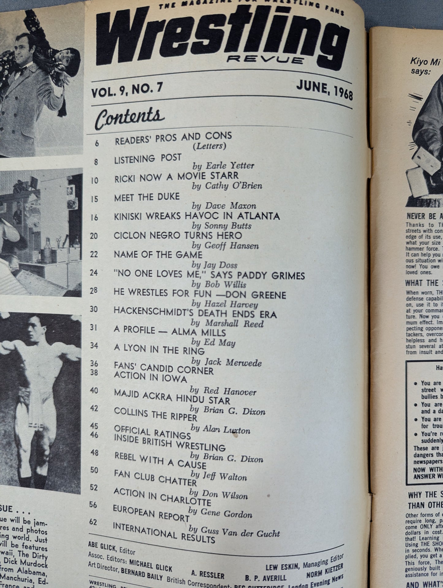 Wrestling REVUE 1968年6月号