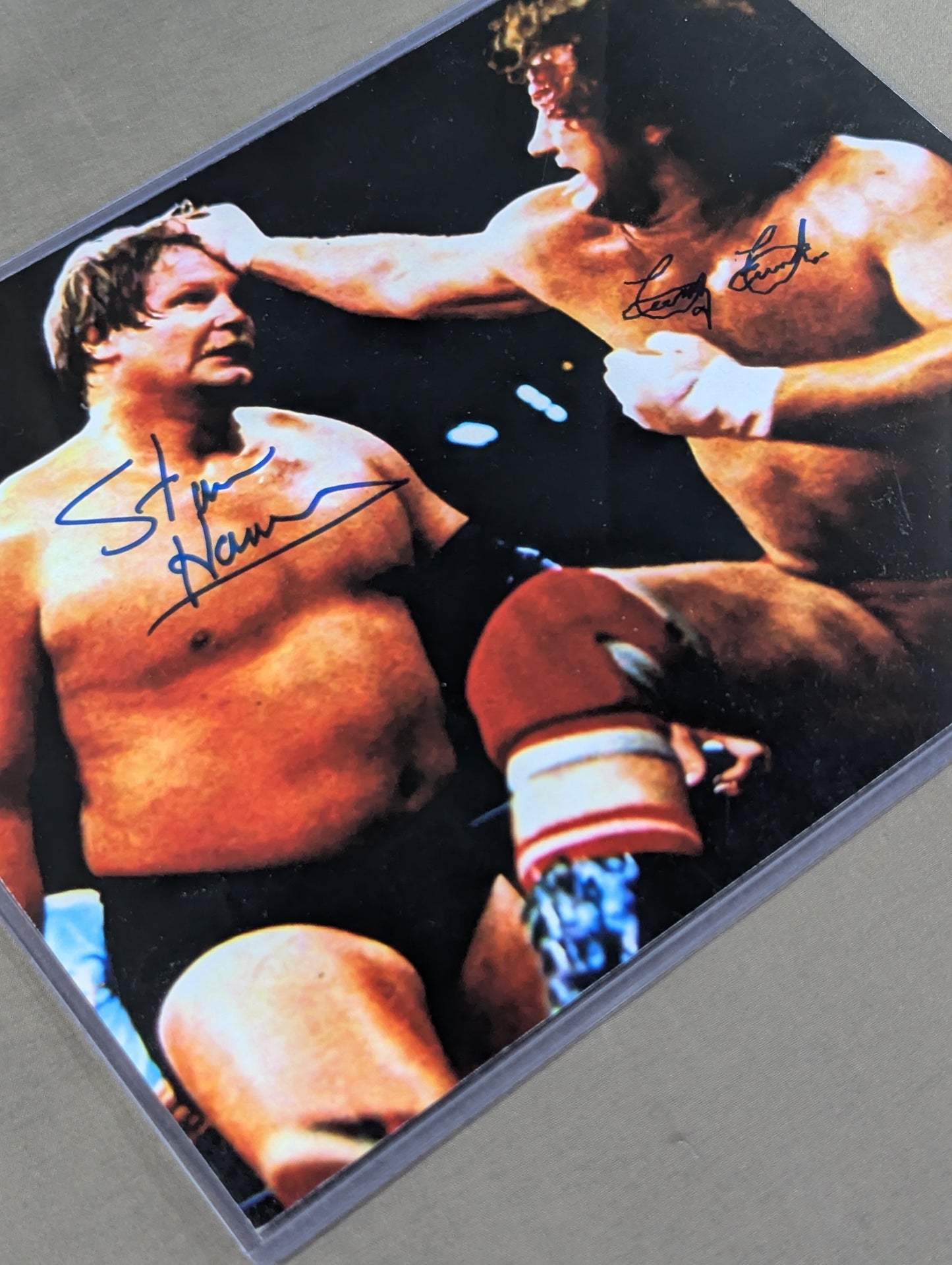 ★JSA★ Terry Funk & Stan Hansen 2 hand signed autographs Pro-Photo