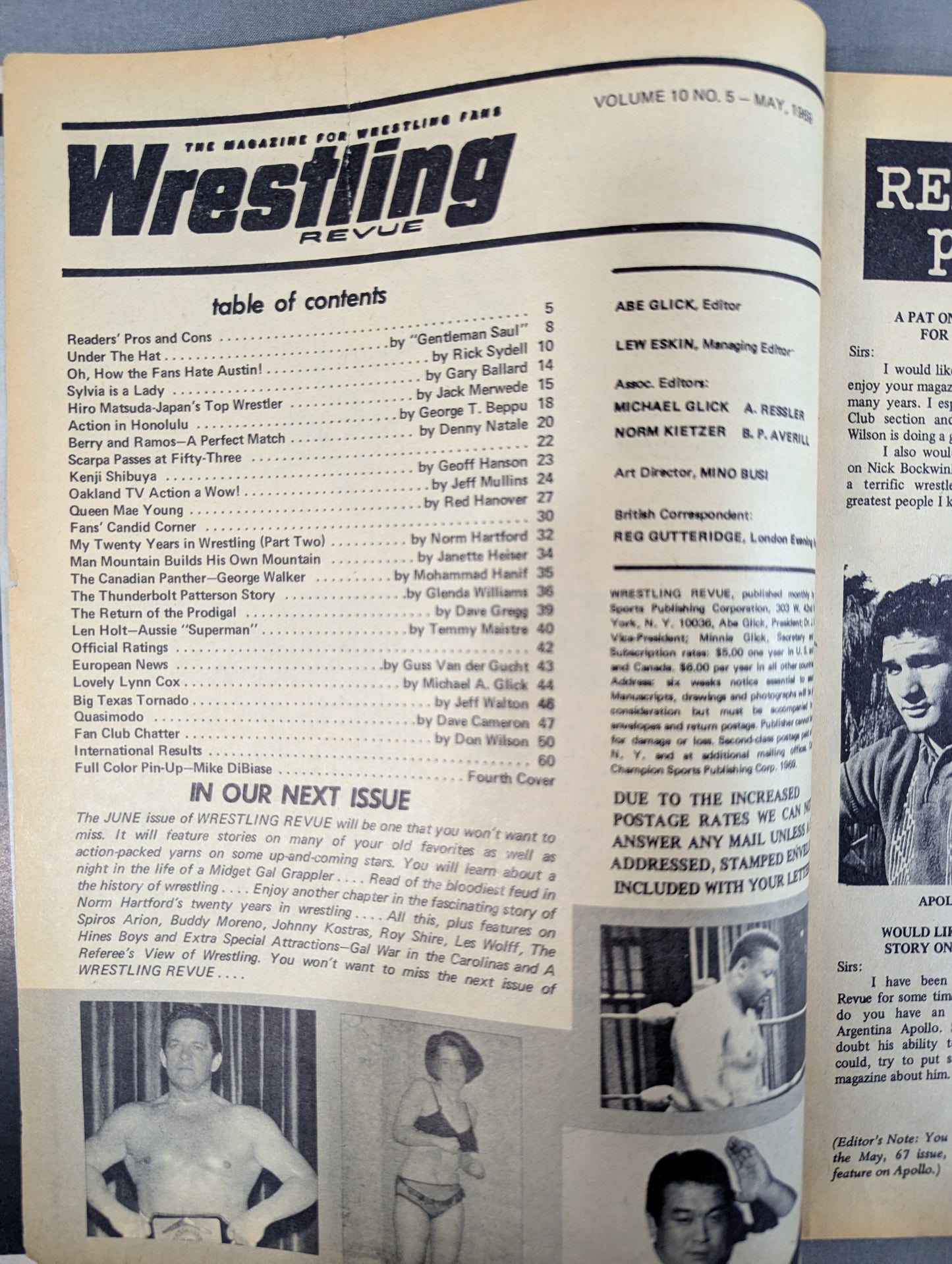 Wrestling REVUE 1969年5月号
