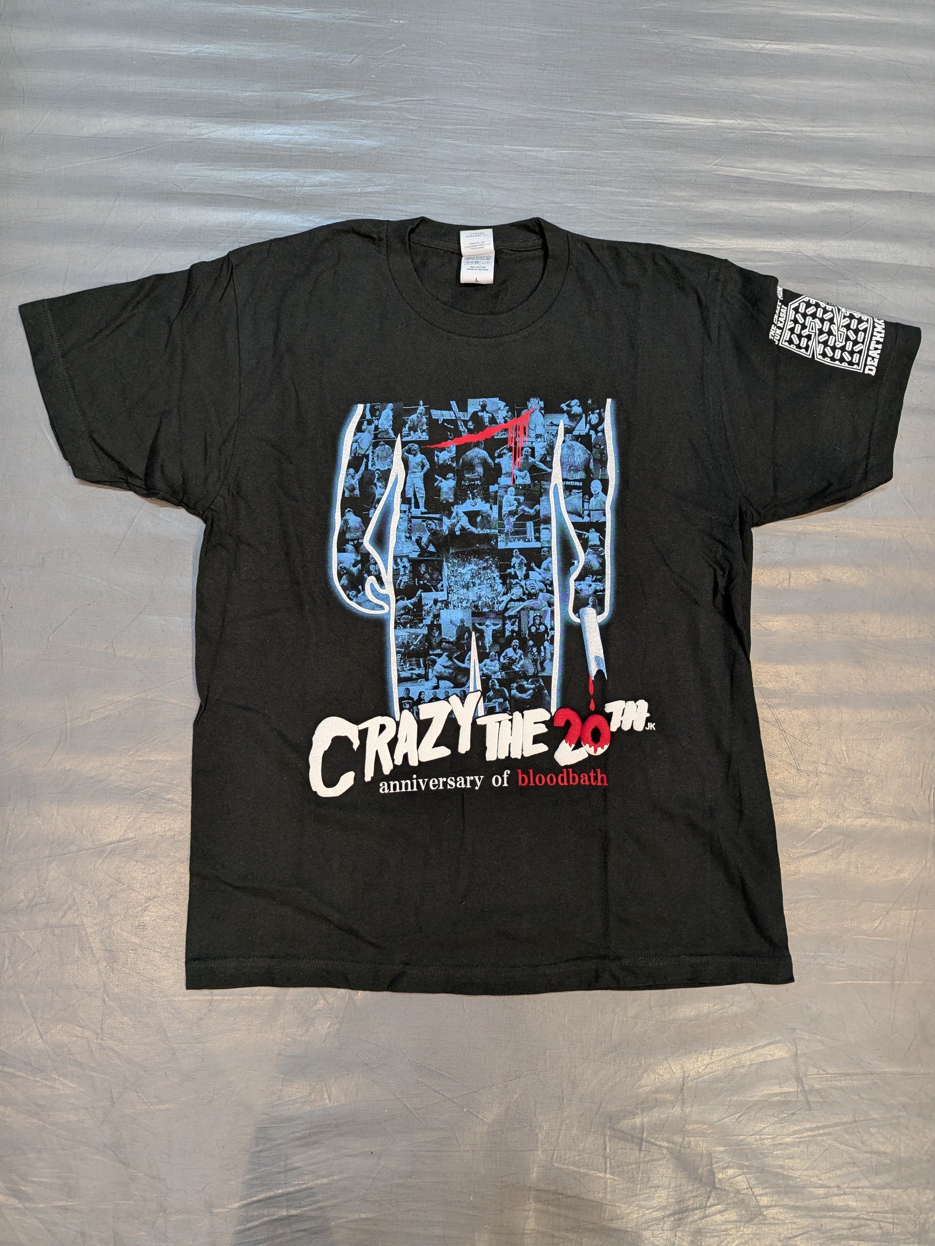 葛西純 20周年記念「CRAZY THE 20TH」Tシャツ① – 闘道館