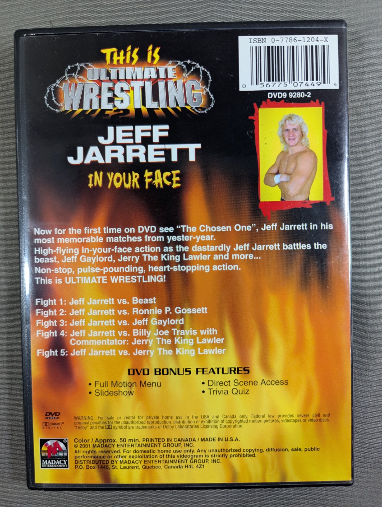 ★This is ULTIMATE Wrestling ★ JEEF JARRET IN YOUR FACE