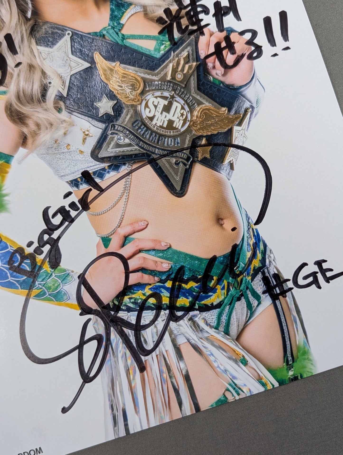 壮麗亜美 直筆サイン入り スターダムポートレート(F-1)
