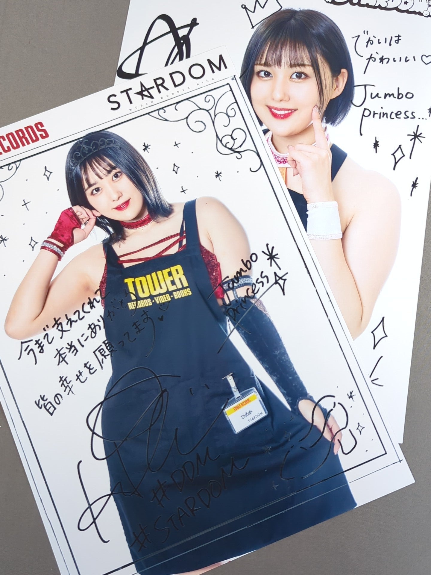 女子プロレス　スターダム　ポートレートセット ひめか スターダム×TOWER RECORDS ポートレート 2枚セット – 闘道館