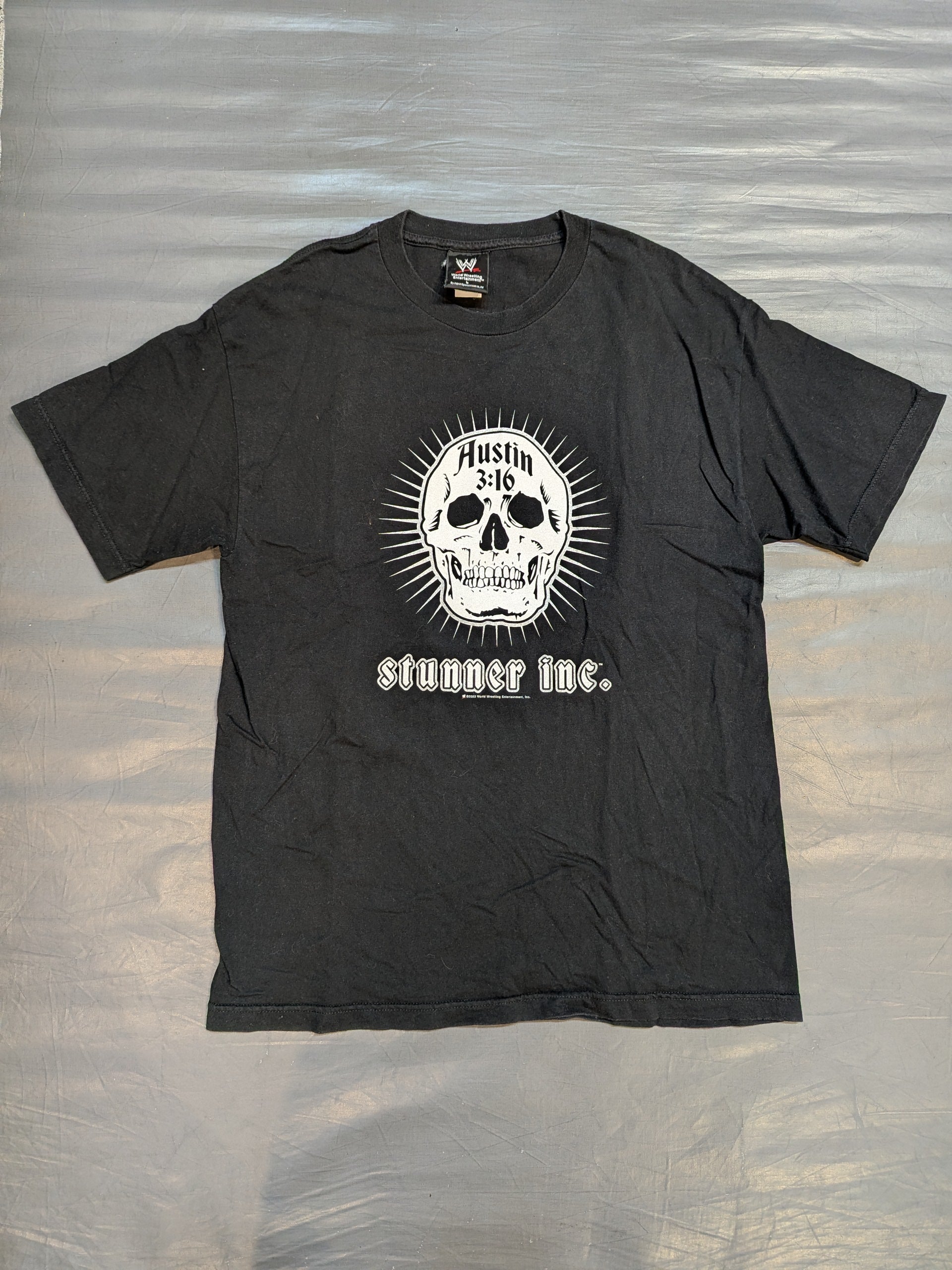 ストーン・コールド・スティーブ・オースチン Tシャツ Ｌサイズ WWE 希少品 ストーンコールド・スティーブ・オースチン「stnner inc.」Tシャツ(WWE