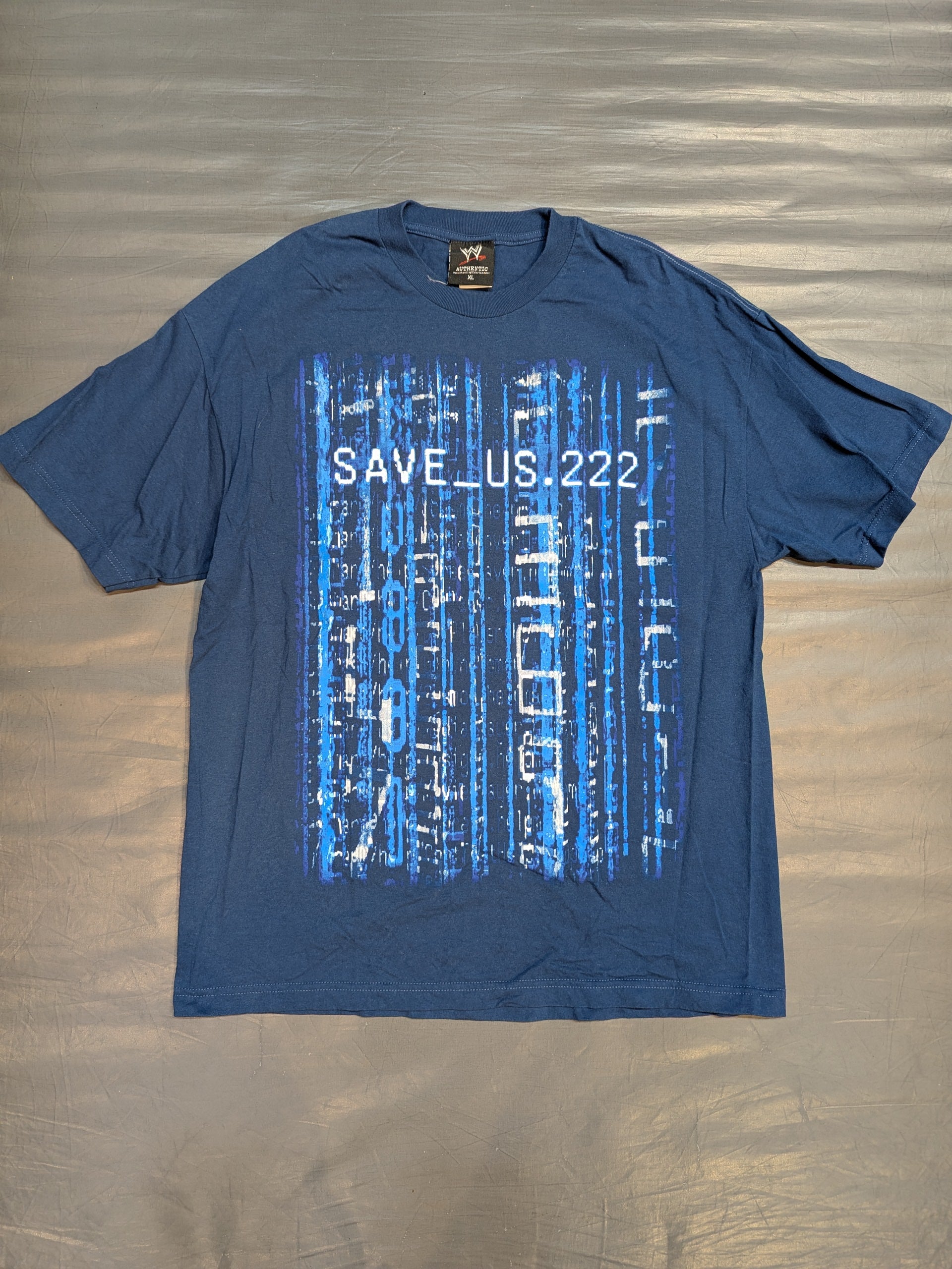 ［新品未開封］WWF クリス・ジェリコ Y2J ピンバッジ﻿ クリス・ジェリコ「SAVE_US.222」Tシャツ(WWE(2000s) / ネイビー) – 闘道館