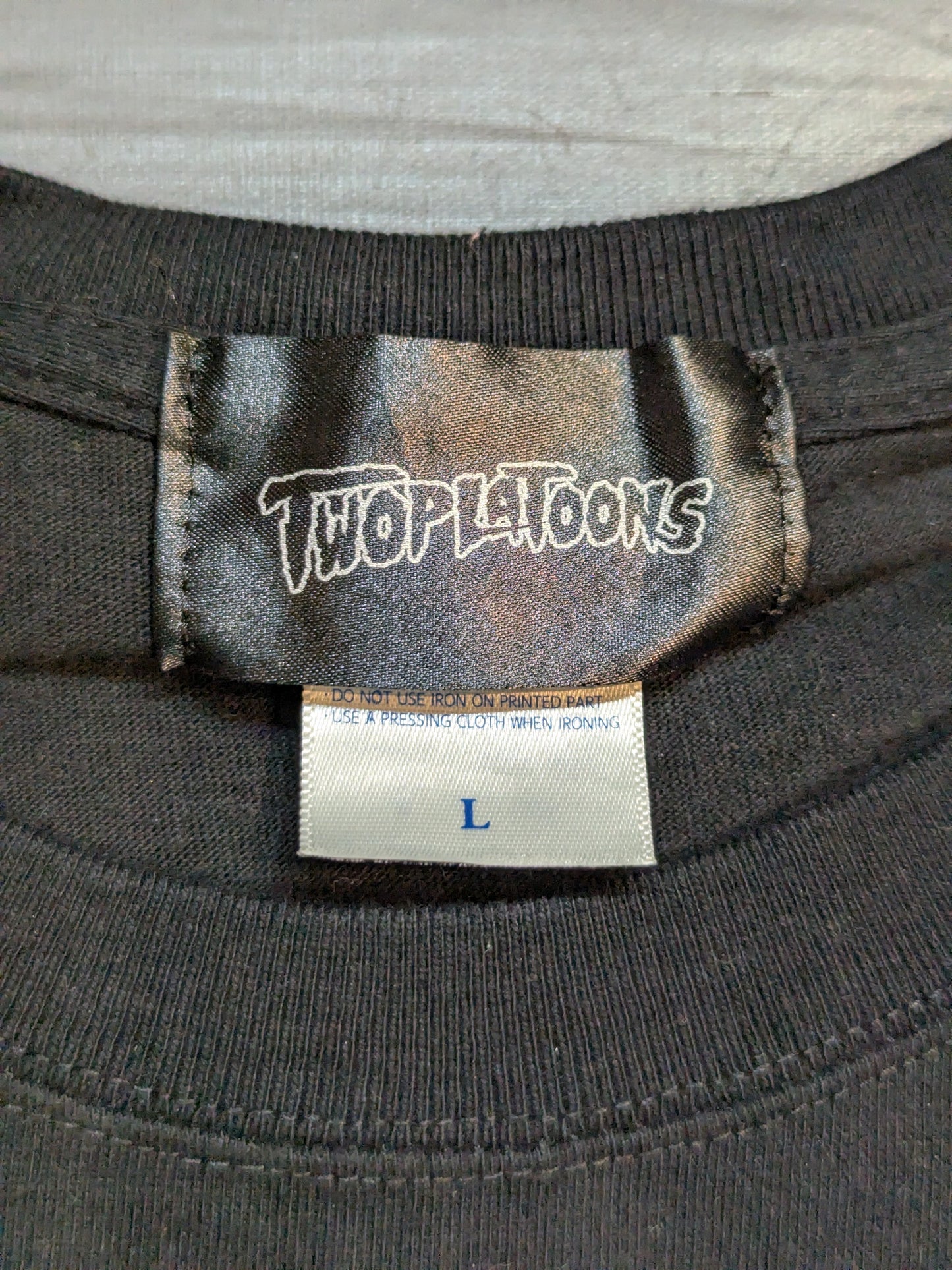 AJ Styles ×TWOPLATOONS Collaboration T-Shirts (5) (WWE (2017) / Black × White)