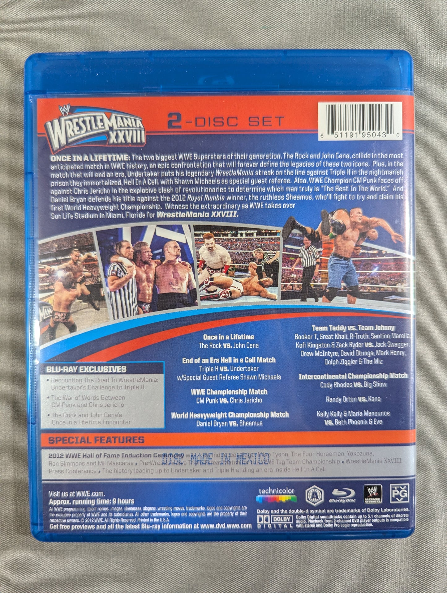 WWE WRESTLEMANIA XXⅧ ★ONCE IN LIFETIME★