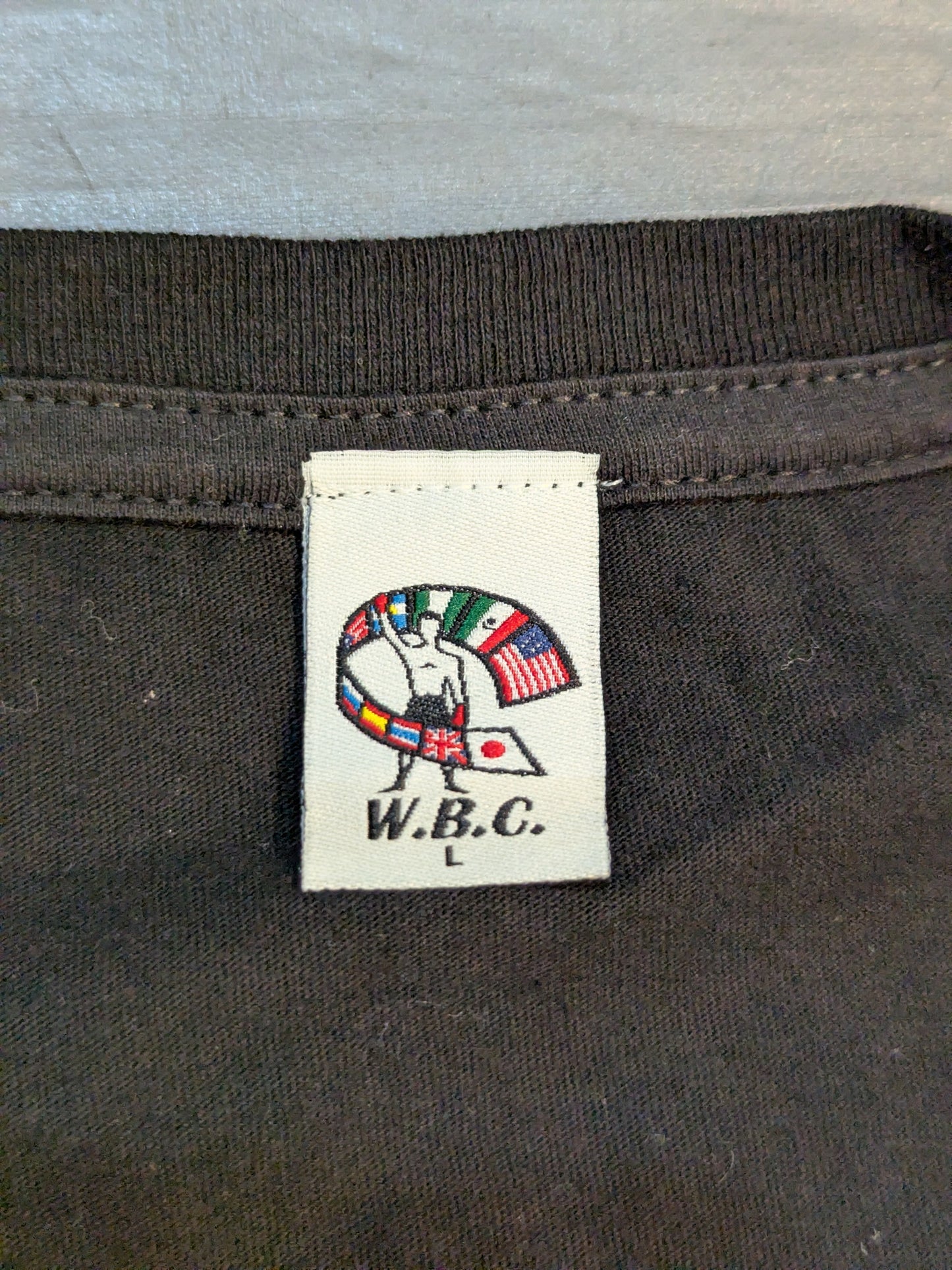WBC ラインストーン装飾VネックTシャツ①(ブラック)