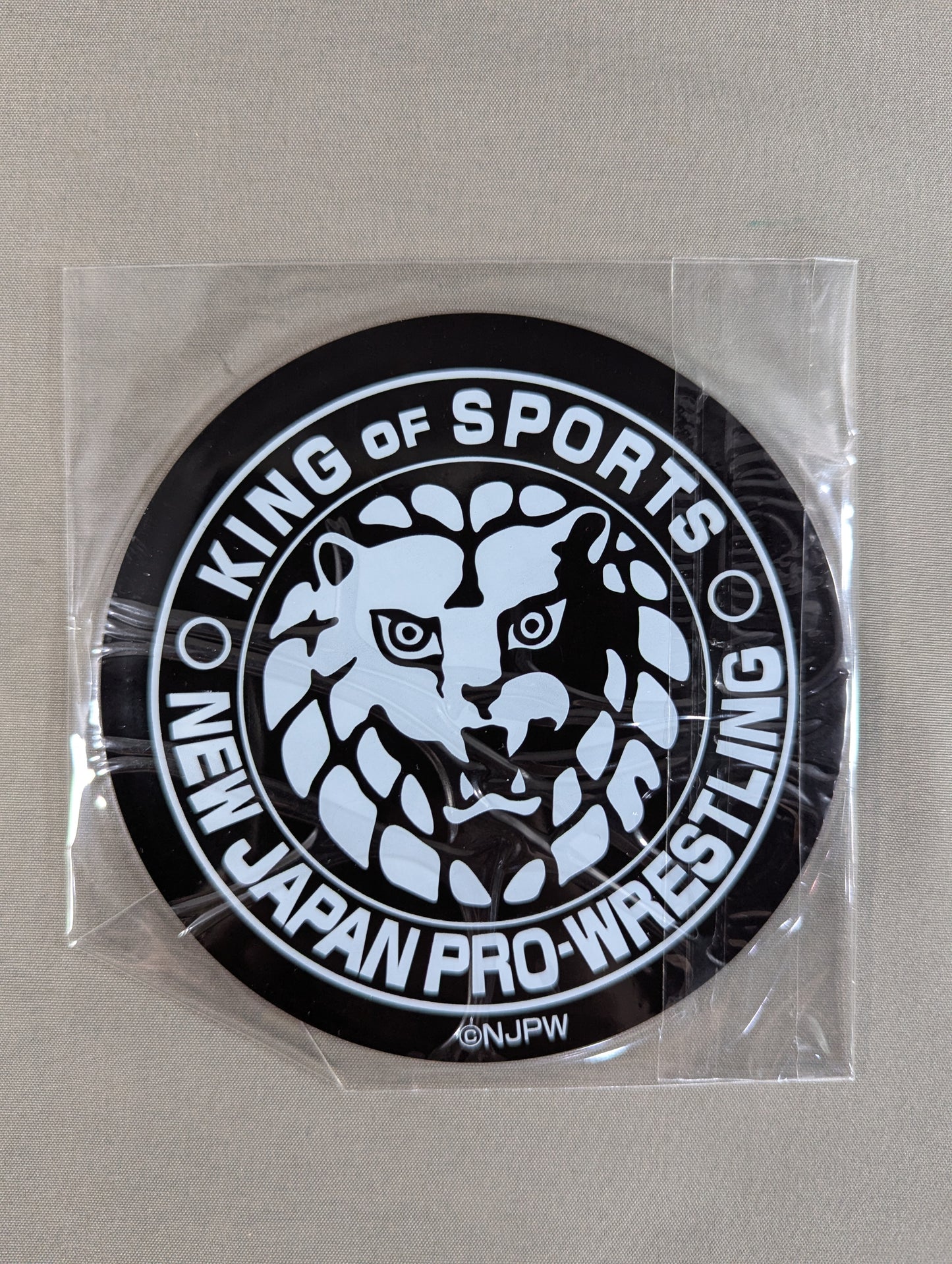 New Japan Pro Wrestling IWGP Heavyweight Belt BIG Rubber Coaster